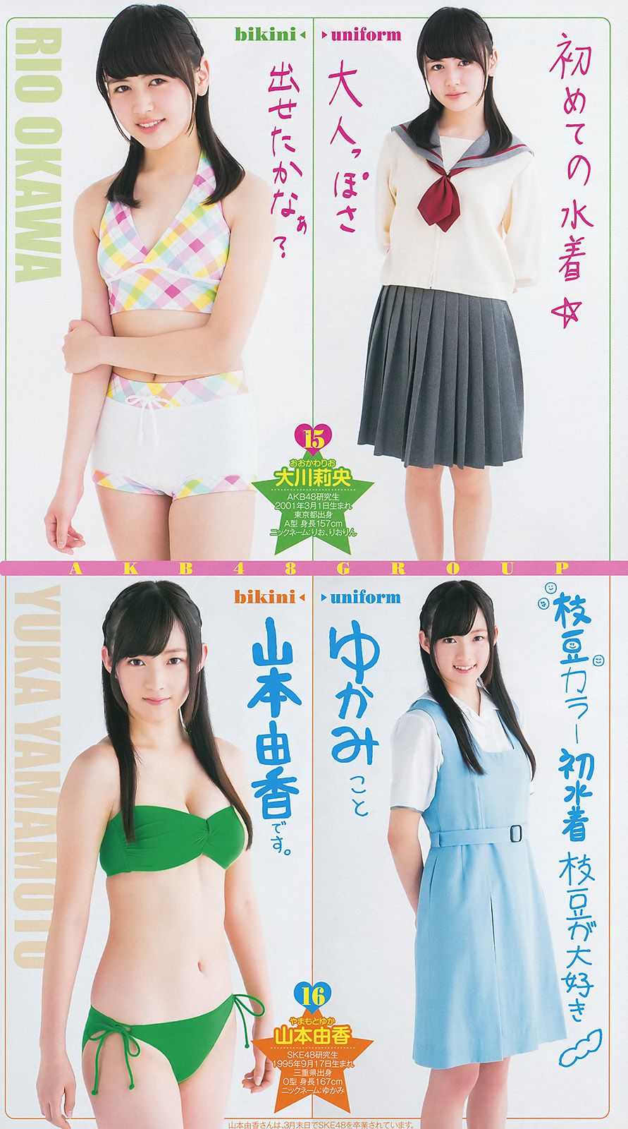 最上もが 48グループ 横山ルリカ [Weekly Young Jump] 2014年No.19 写真杂志