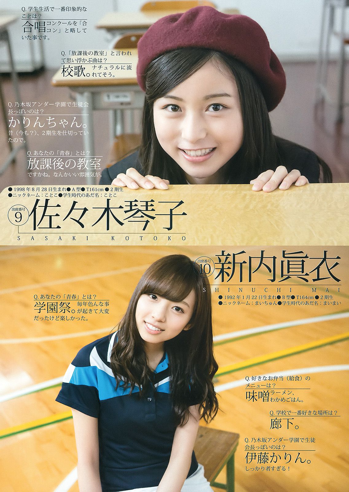 乃木坂46アンダーメンバー《私立乃木坂アンダー学園》 [Weekly Young Jump] 2015年No.19 写真杂志