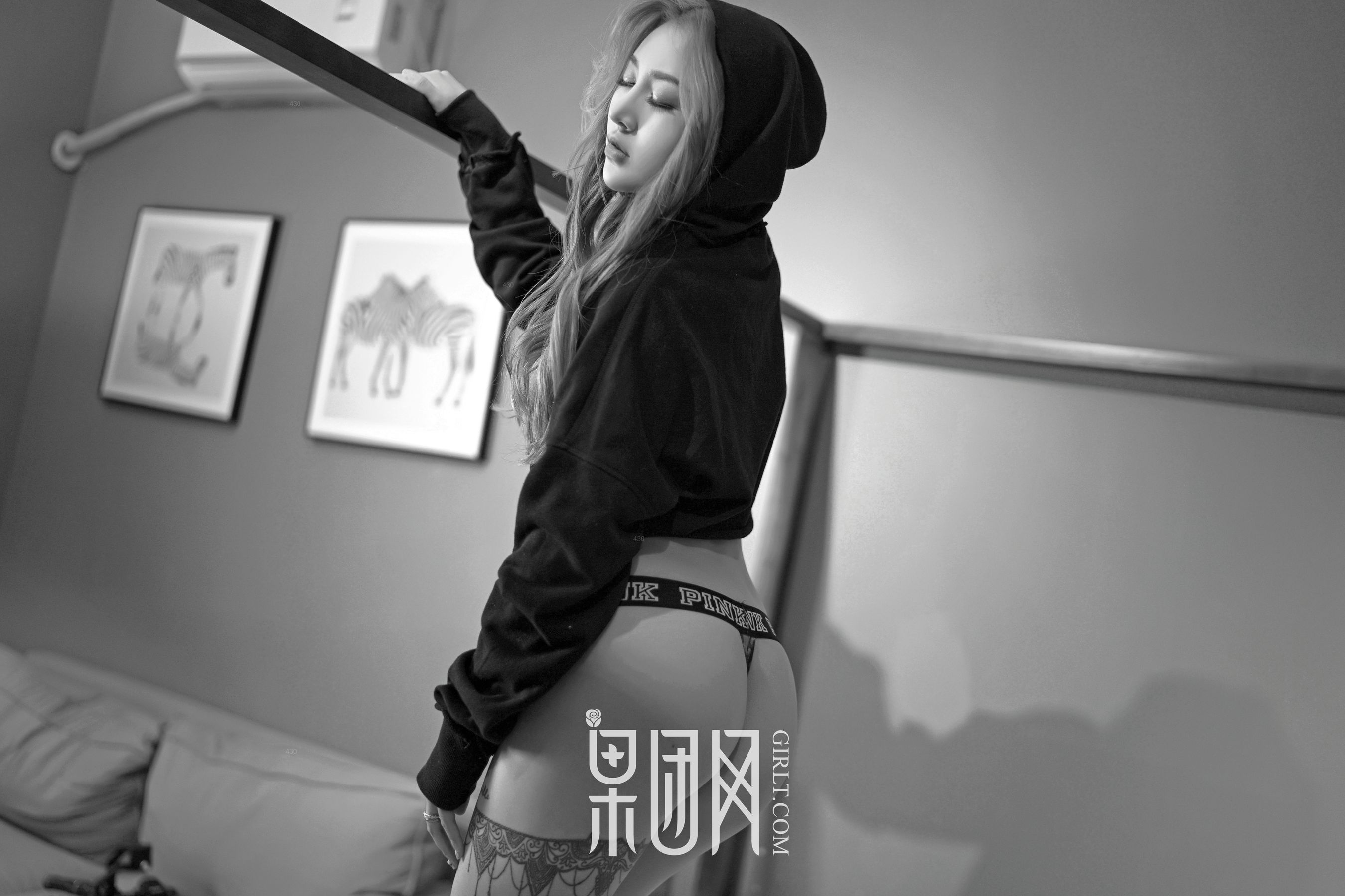 晗晗《国产卡戴珊！美臀女郎 运动大餐》 [果团网Girlt] No.020