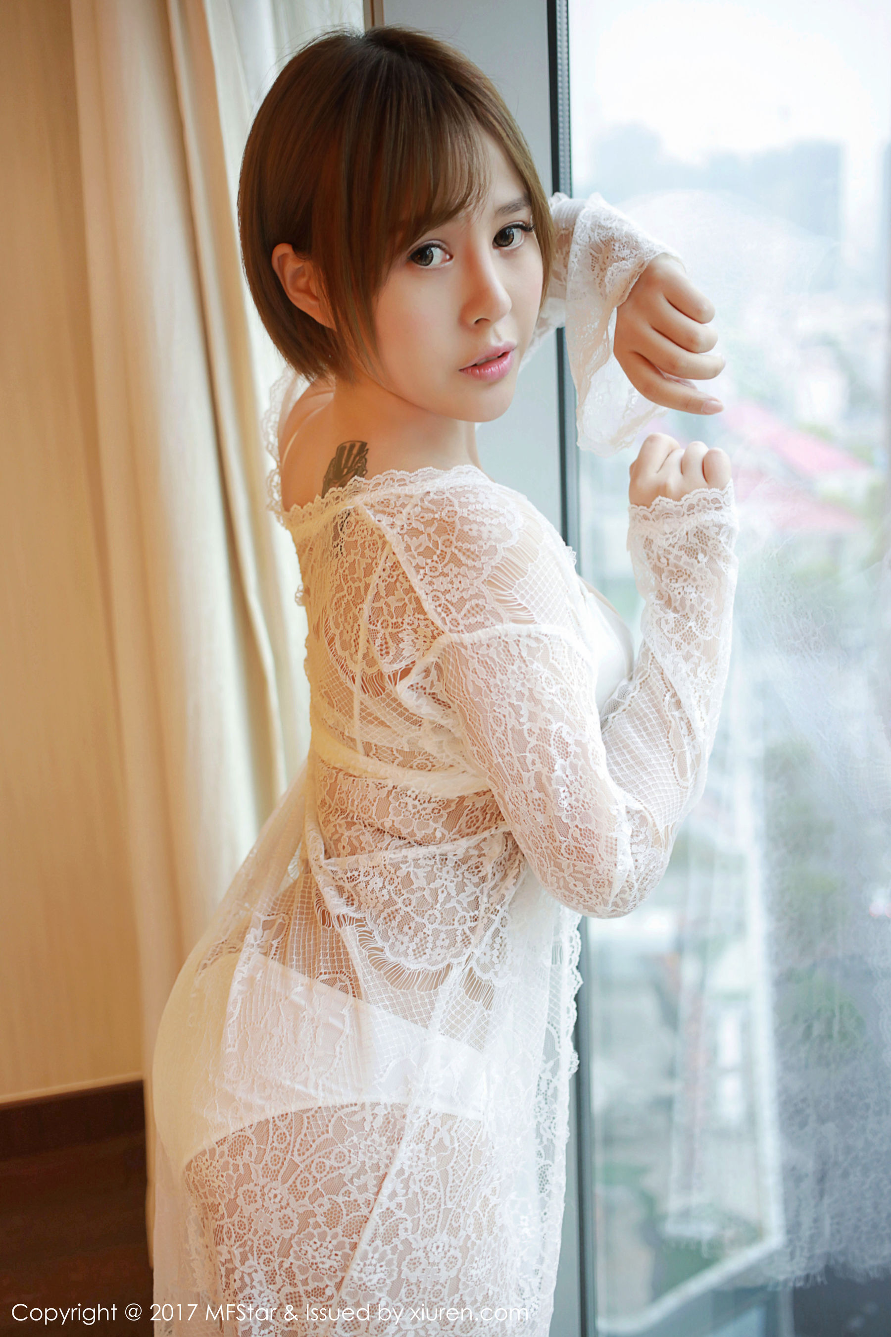 Evelyn艾莉《蕾丝半透内衣》 [模范学院MFStar] Vol.099