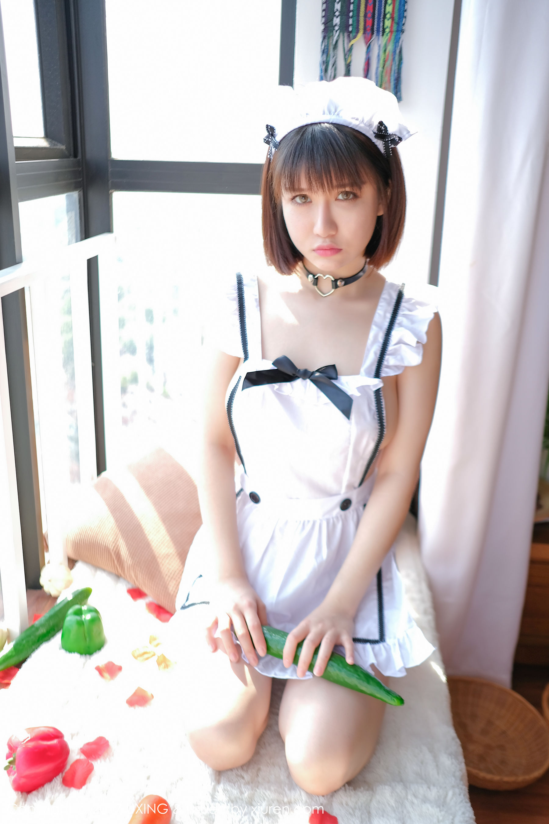 K8傲娇萌萌Vivian《女仆装+黄瓜主题》 [优星馆UXING] VOL.058