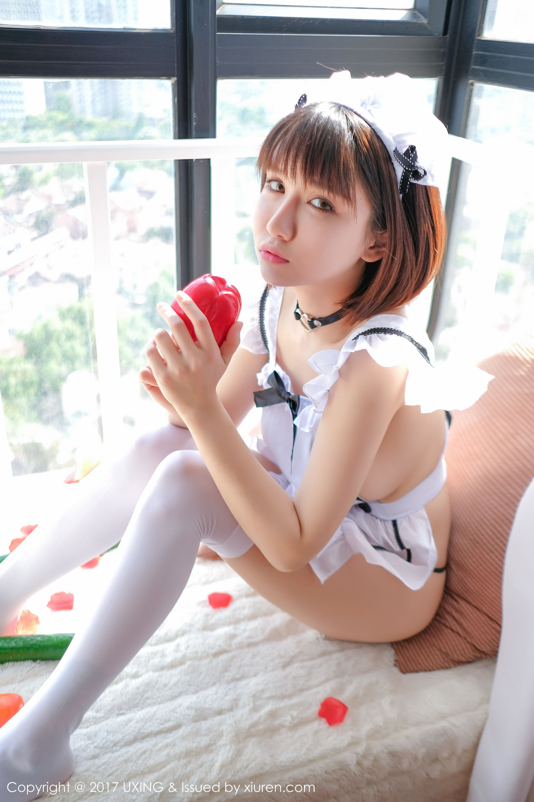 K8傲娇萌萌Vivian《女仆装+黄瓜主题》 [优星馆UXING] VOL.058