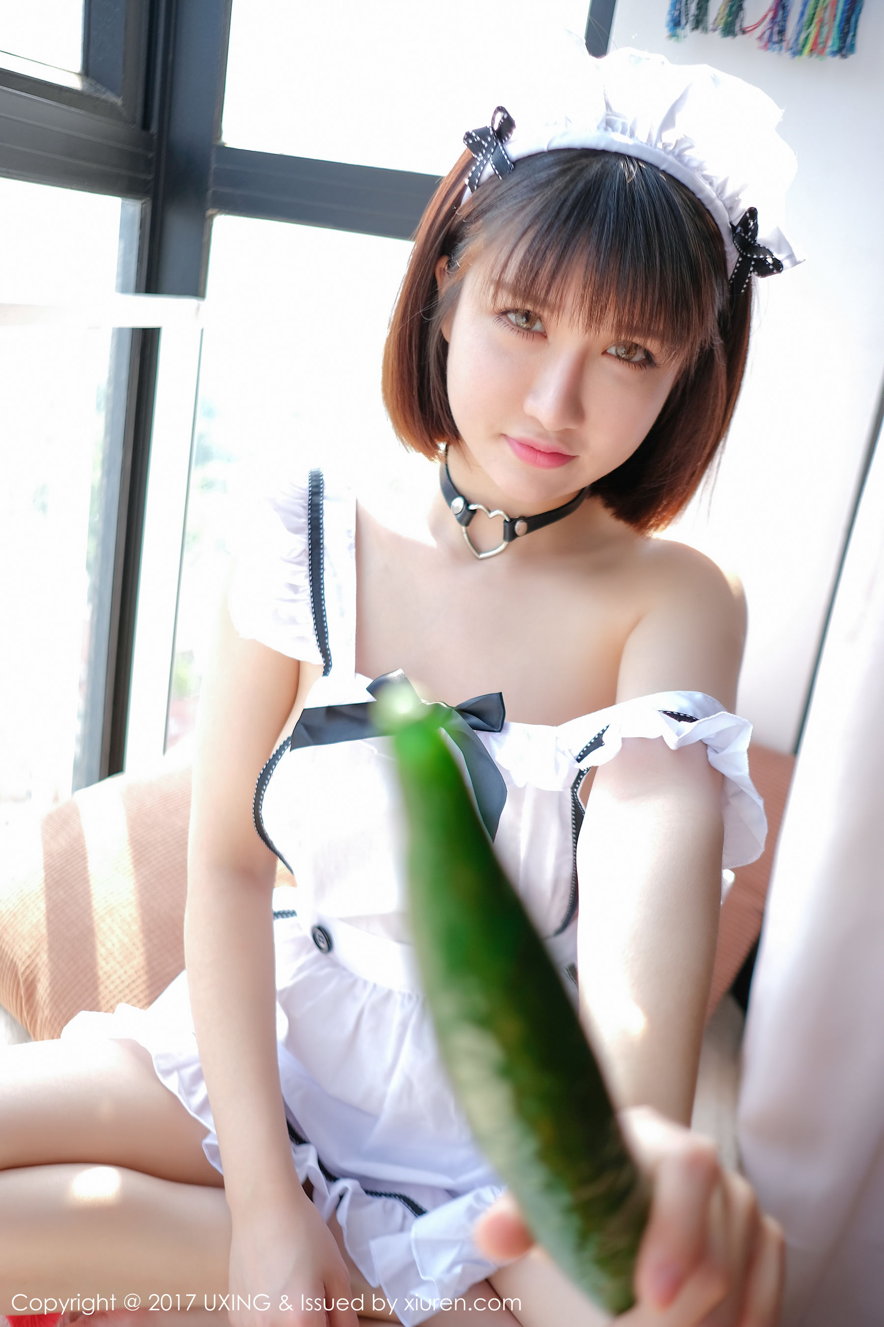 K8傲娇萌萌Vivian《女仆装+黄瓜主题》 [优星馆UXING] VOL.058
