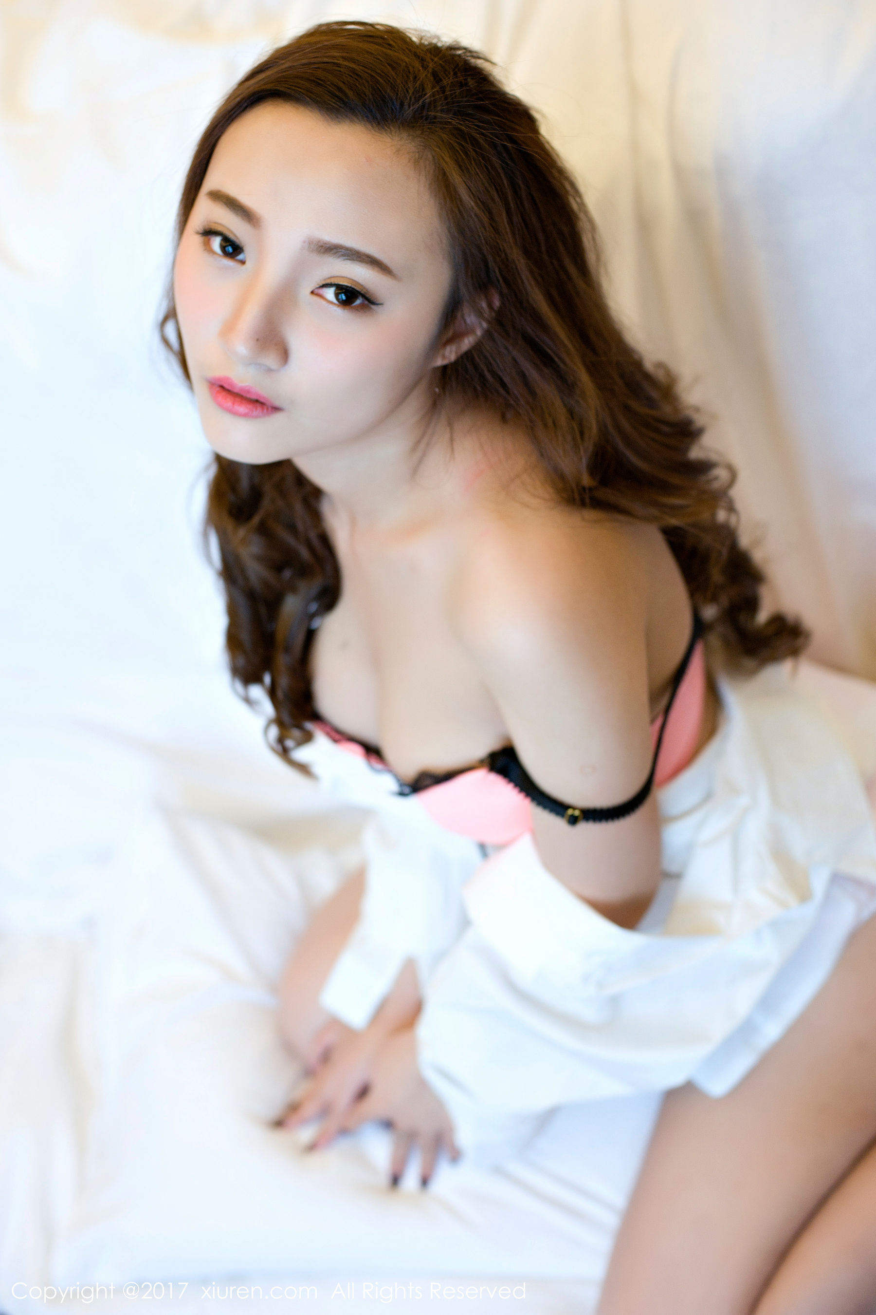 翟奥奥baby《日系学生透明制服、日系卡哇伊内衣、粉红色内衣》 [秀人网XIUREN] No.673