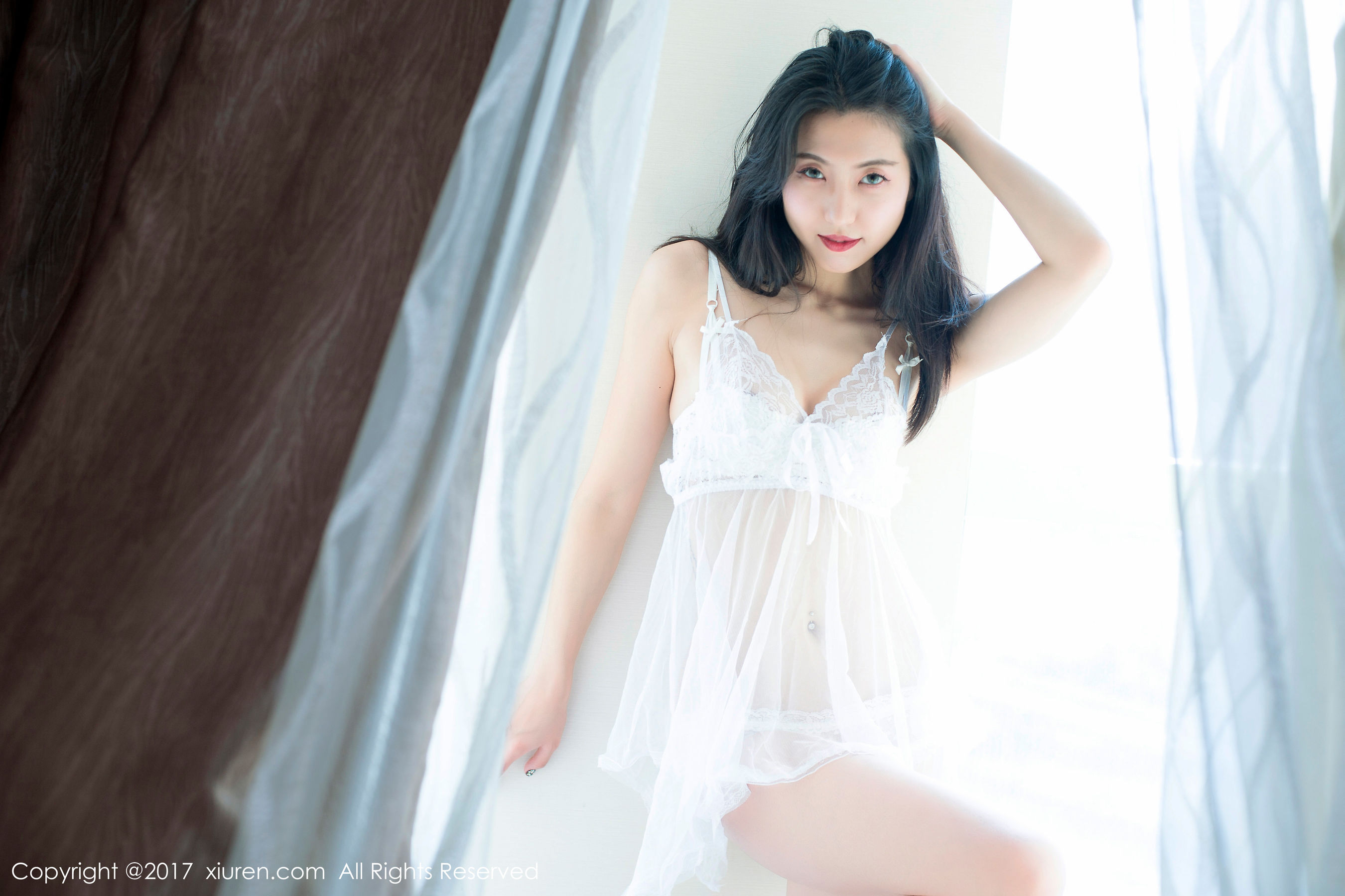 大熙《高挑极品黑丝诱惑美腿美女》 [秀人网XIUREN] No.714