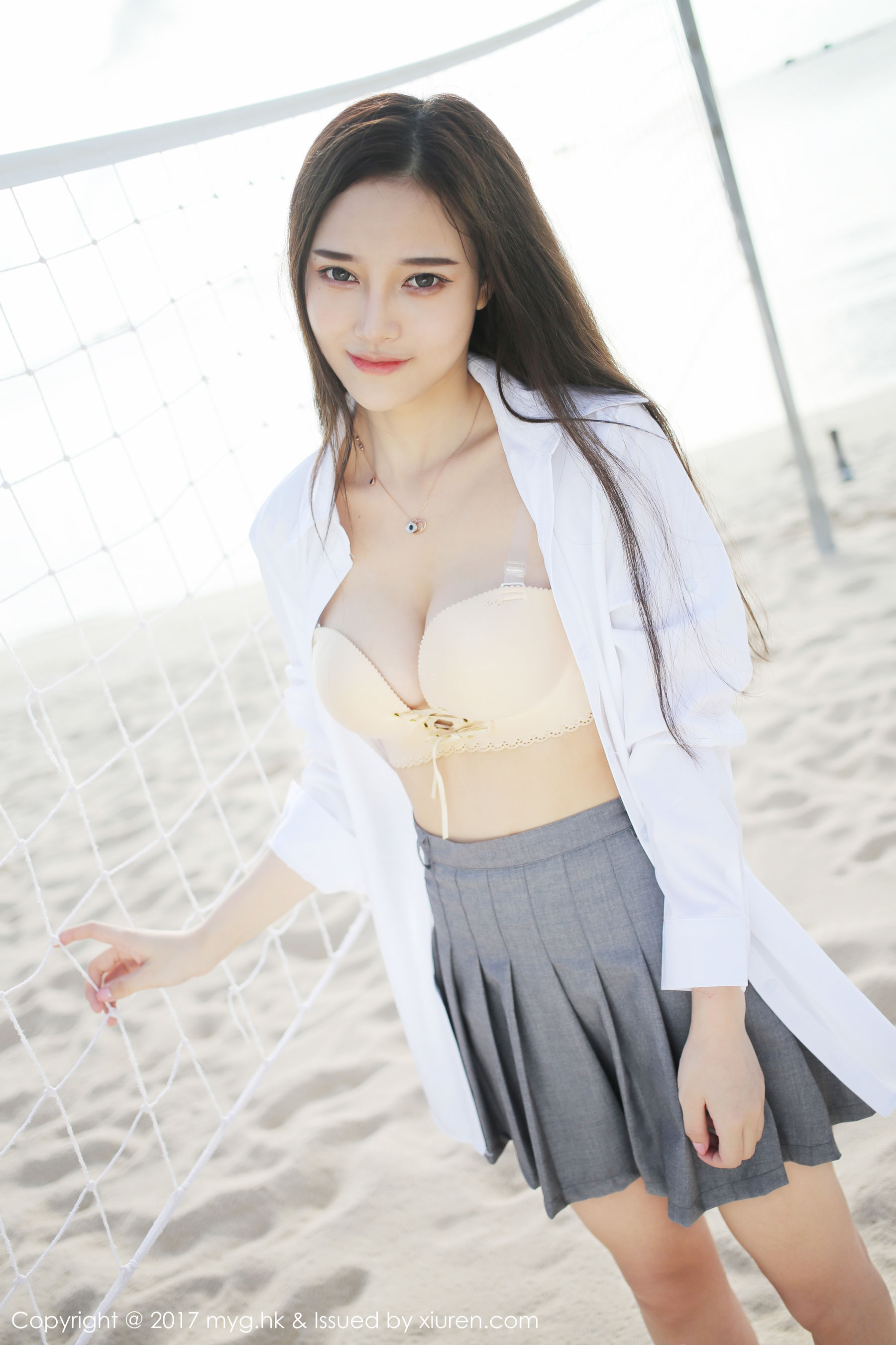 唐琪儿il《海边白衬衫+短裙系列》 [美媛馆MyGirl] VOL.259
