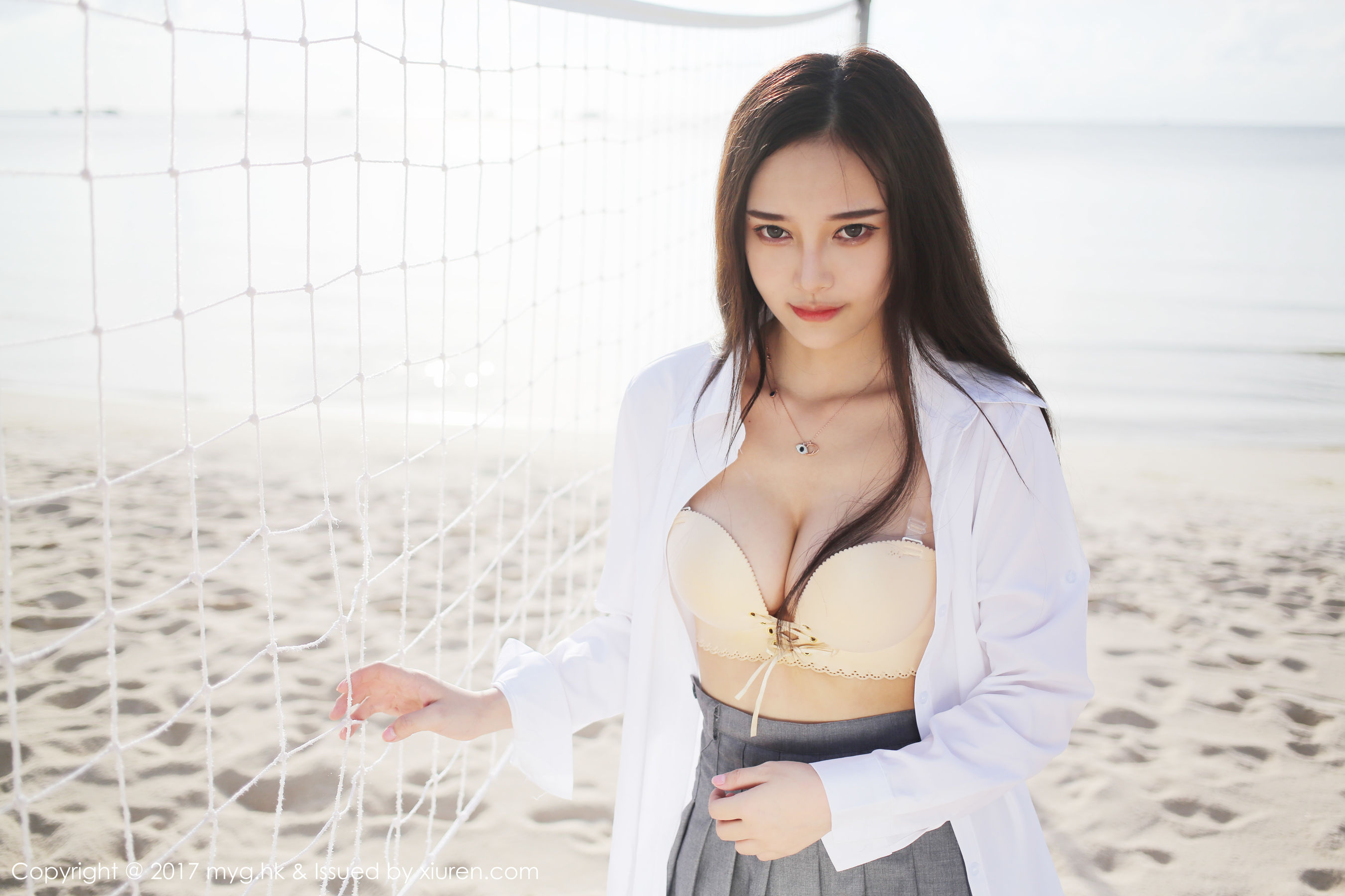唐琪儿il《海边白衬衫+短裙系列》 [美媛馆MyGirl] VOL.259