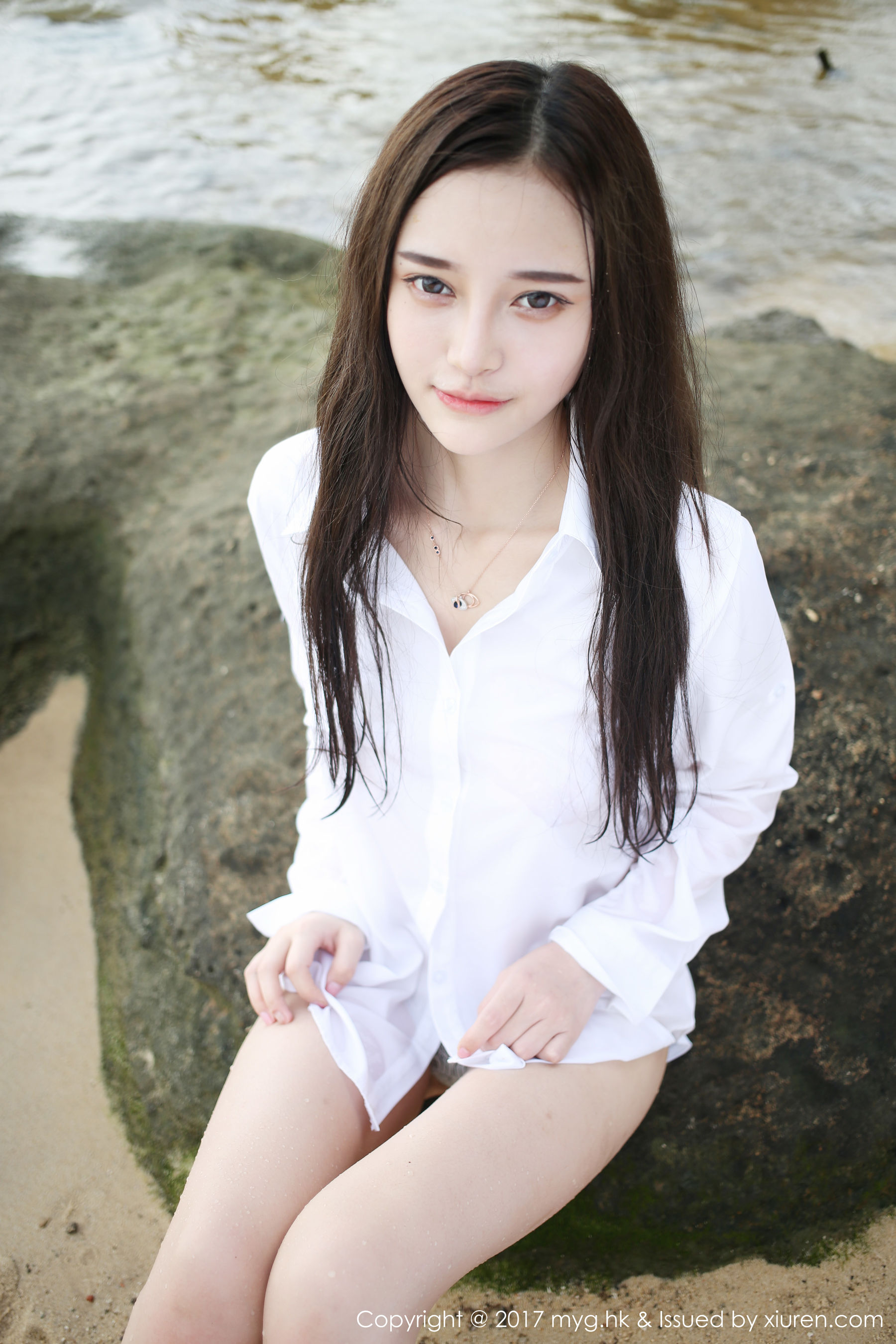 唐琪儿il《海边白衬衫+短裙系列》 [美媛馆MyGirl] VOL.259