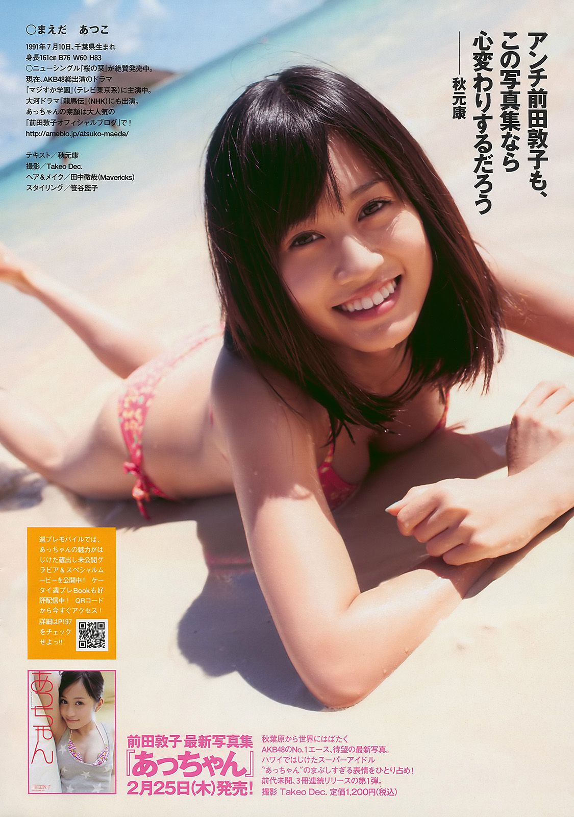 前田敦子 秋山莉奈 エリナ 佐藤寛子 AKB48 [Weekly Playboy] 2010年No.10 写真杂志