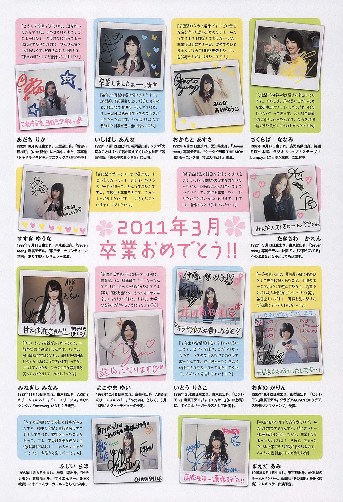 佐々木希 逢沢りな 次原かな NMB48 おかもとまり [Weekly Playboy] 2011年No.11 写真杂志