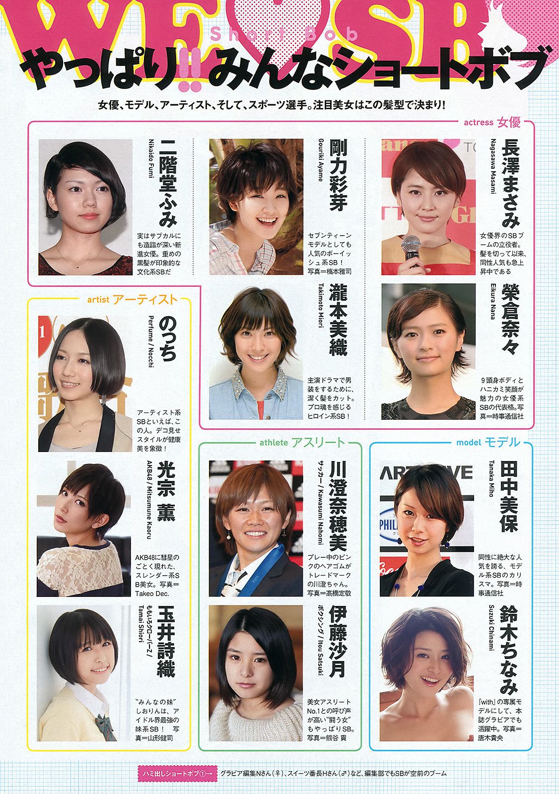 剛力彩芽 高嶋香帆 森田涼花 春香クリスティーン AKB48 菜乃花 [Weekly Playboy] 2012年No.14 写真杂志