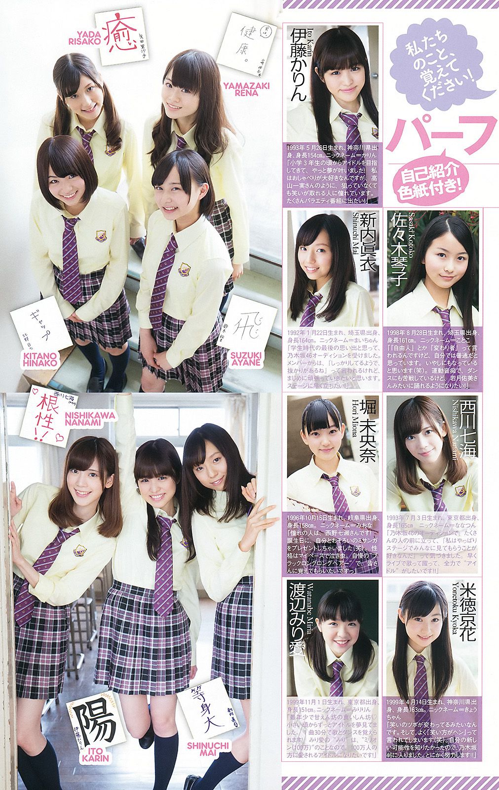乃木坂46 小池里奈 山地まり 出水麻衣 江田結香 副島美咲 [Weekly Playboy] 2013年No.27 写真杂志