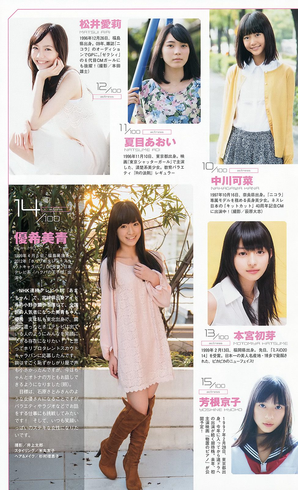紗綾 西野七瀬 マギー 鞘師里保 笛木優子 吉見衣世 [Weekly Playboy] 2013年No.49 写真杂志
