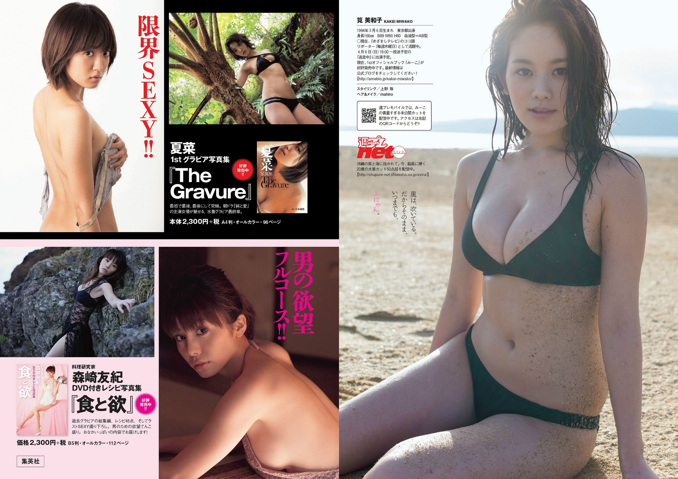 大島優子 小嶋陽菜 吉野紗香 乃木坂46 AKB48 筧美和子 立花あんな 安齋らら [Weekly Playboy] 2014年No.15 写真杂志