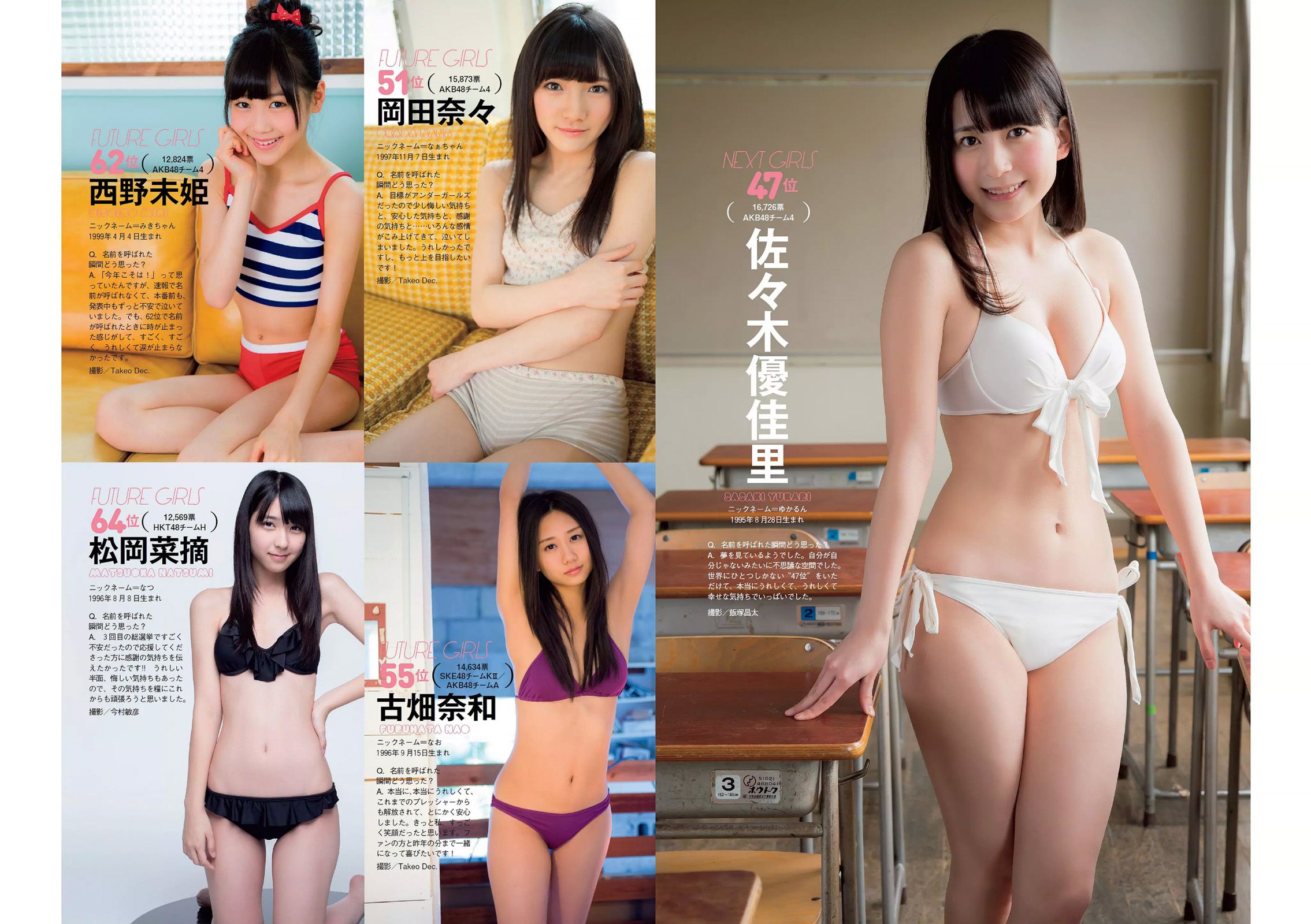 能年玲奈 おのののか 西内ひろ 橋本マナミ 小松彩夏 玉置成実 小池美由 天使もえ [Weekly Playboy] 2014年No.27 写真杂志
