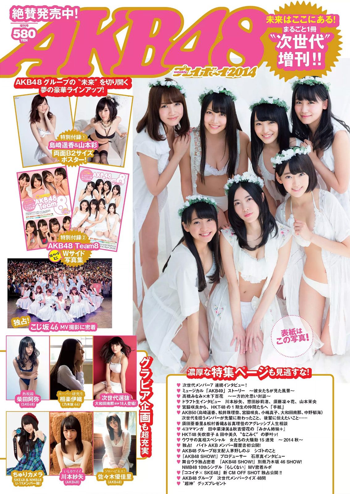 AKB48 西崎莉麻 都丸紗也華 浜口順子 瀬戸早妃 生駒里奈 小瀬田麻由 松岡ちな [Weekly Playboy] 2014年No.47 写真杂志