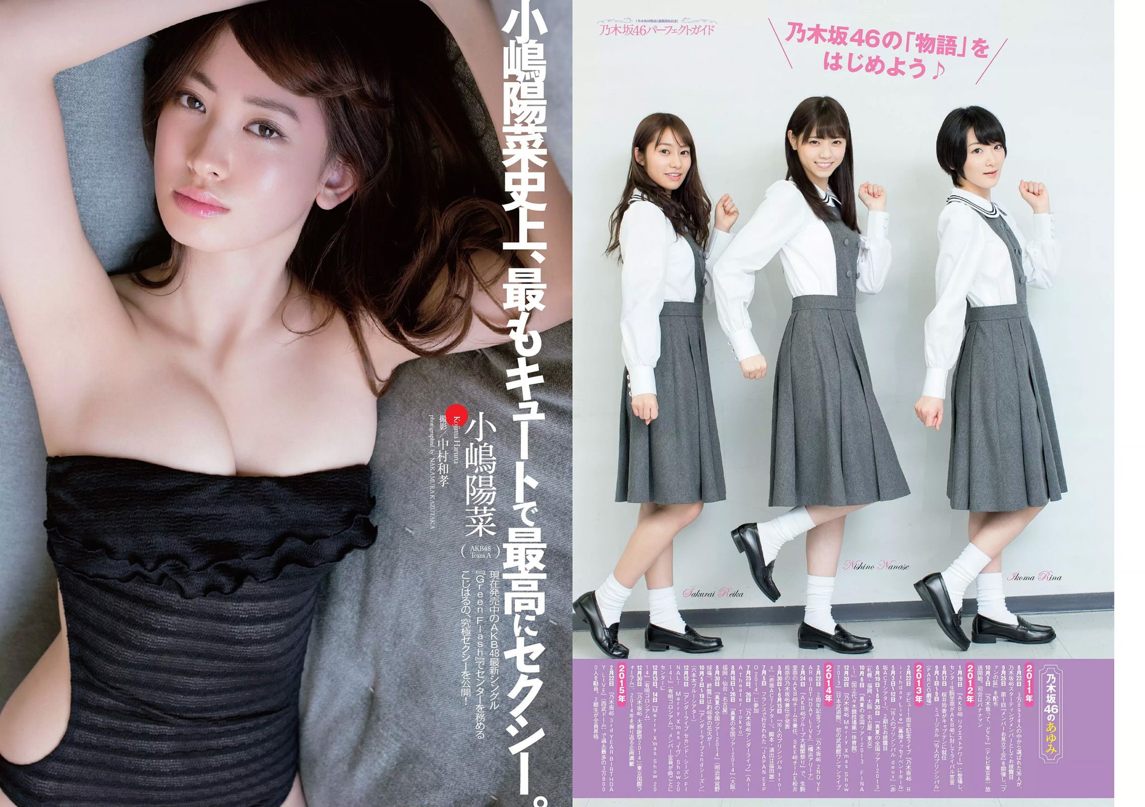小嶋陽菜 乃木坂46 佐藤ありさ 中村静香 橋本奈々未 都丸紗也華 森崎まみ 兎丸愛美 瑠川リナ [Weekly Playboy] 2015年No.13 写真杂志