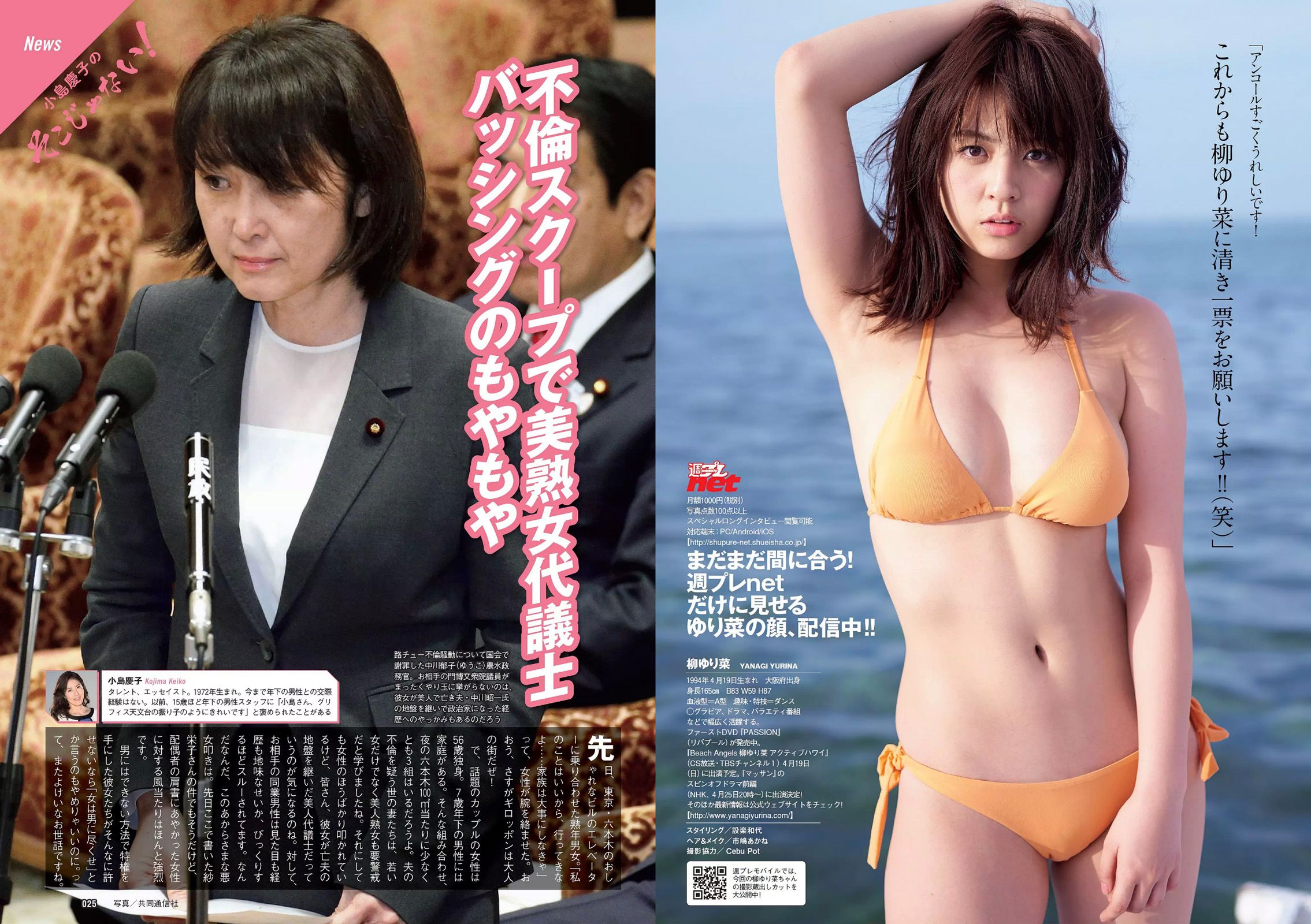 浅田舞 佐藤麗奈 柳ゆり菜 橋本環奈 AKB48 石橋杏奈 オリヴィア 松岡ちな [Weekly Playboy] 2015年No.14 写真杂志