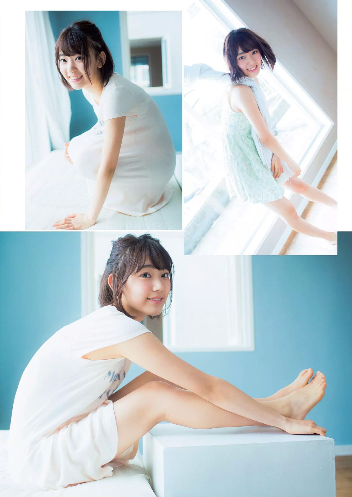 宮脇咲良 熊乃あい 柳ゆり菜 小間千代 英里子 向井地美音 SNH48 仮面女子 [Weekly Playboy] 2015年No.22 写真杂志