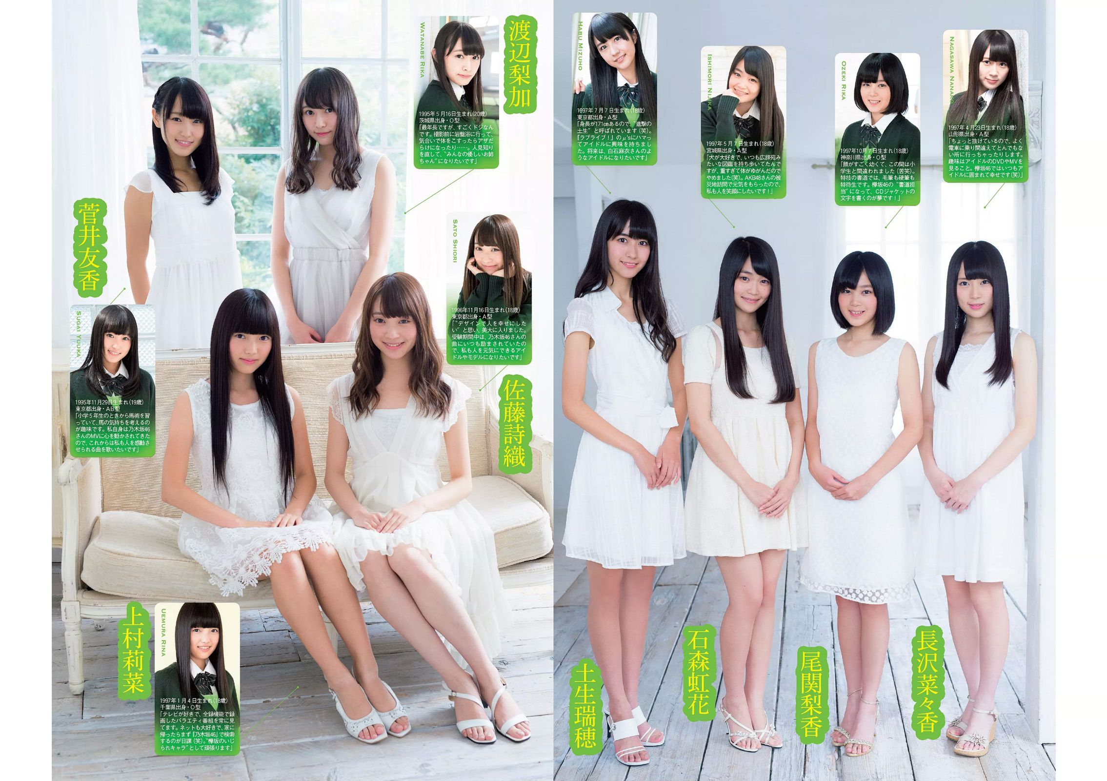 筧美和子 欅坂46 浅川梨奈 藤原令子 兒玉遥 坂口佳穂 林美佐 阿部乃みく [Weekly Playboy] 2015年No.46 写真杂志