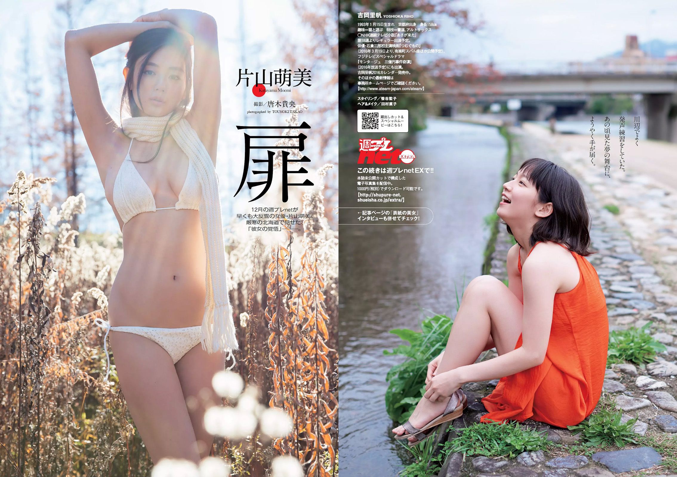 吉岡里帆 甲斐まり恵 片山萌美 金子理江 drop 大川藍 岸明日香 [Weekly Playboy] 2015年No.52 写真杂志