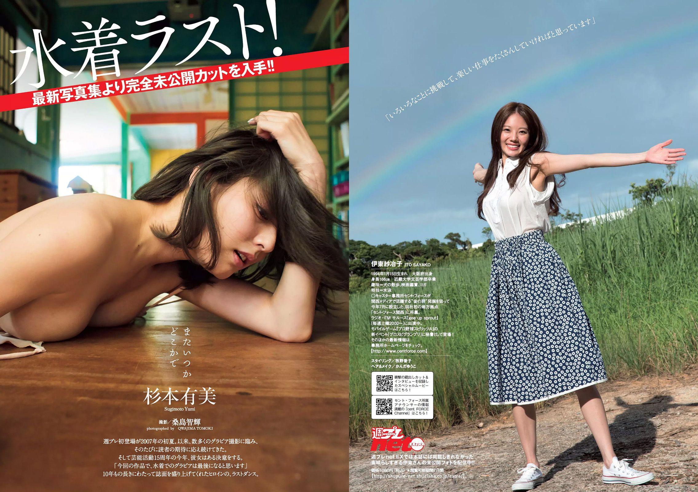伊東紗冶子 美馬怜子 杉本有美 佐藤麗奈 吉木りさ 遠山茜子 七菜乃 [Weekly Playboy] 2016年No.36 写真杂志