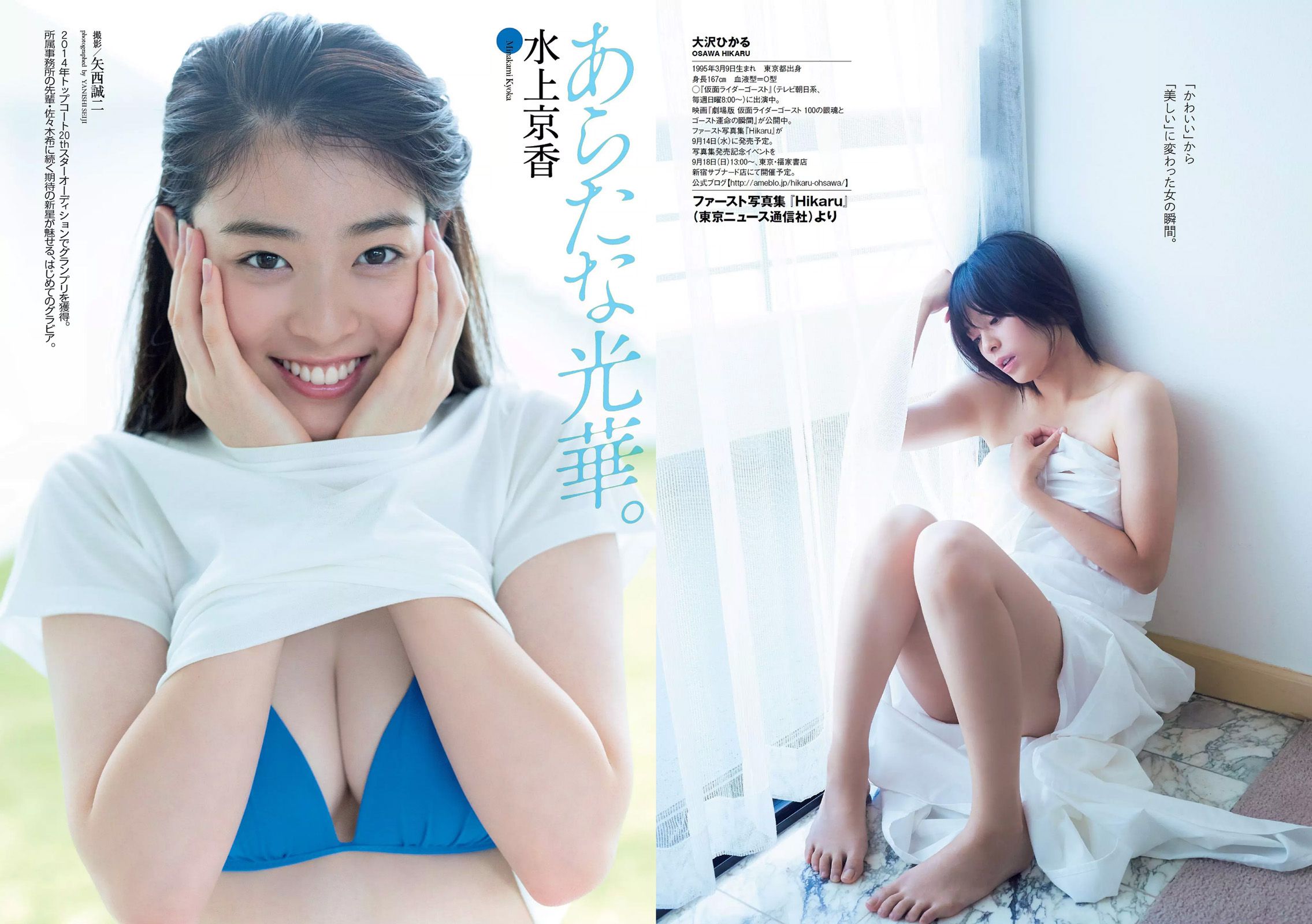 武田玲奈 伊藤ゆみ 大沢ひかる 水上京香 山崎真実 平嶋夏海 奥津マリリ 平塚奈菜 [Weekly Playboy] 2016年No.38 写真杂志
