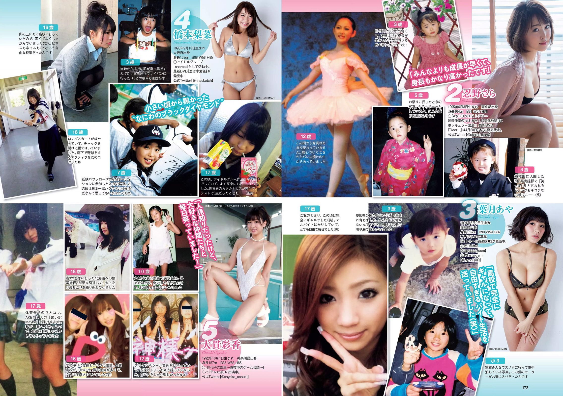 小嶋陽菜 杉原杏璃 紗綾 大伴理奈 藤木由貴 仲村美海 欅坂46 [Weekly Playboy] 2017年No.16 写真杂志
