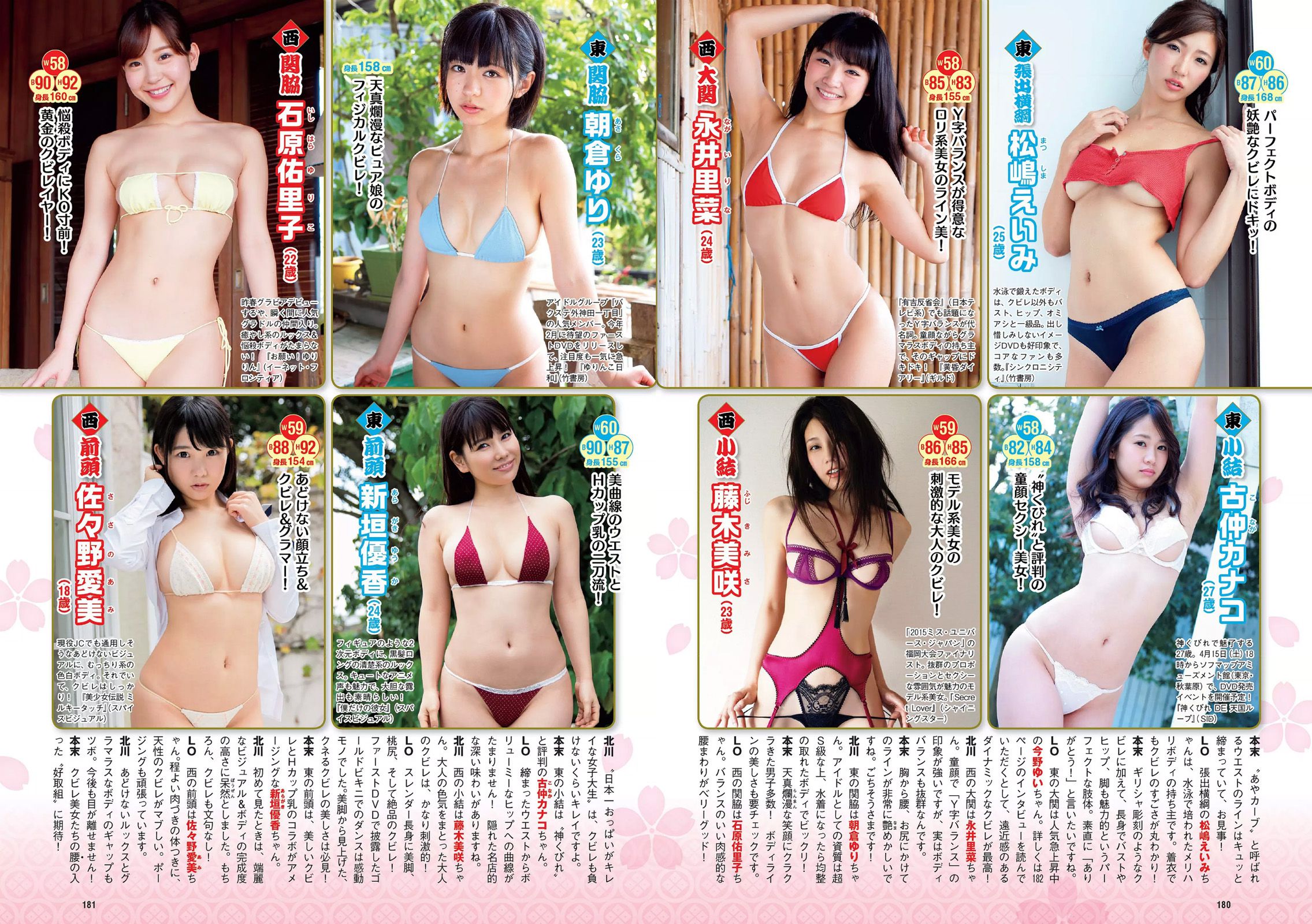 柳ゆり菜 衛藤美彩 中井りか 佐藤美希 鈴菜 柳瀬早紀 明日花キララ [Weekly Playboy] 2017年No.17 写真杂志