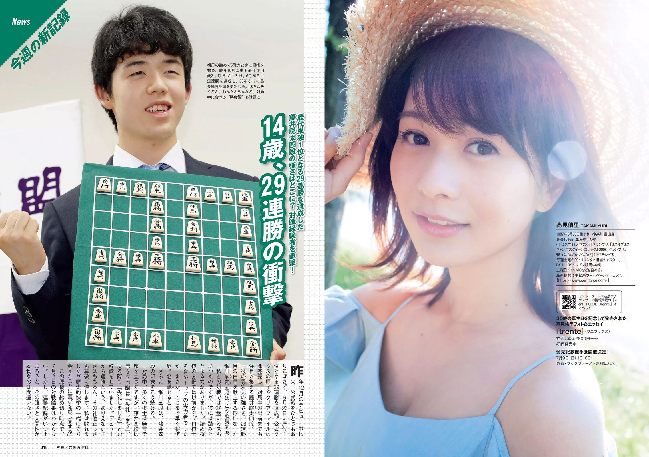 小倉優香 内田理央 逢沢りな 高見侑里 本郷杏奈 長澤茉里奈 増田有華 [Weekly Playboy] 2017年No.29 写真杂志