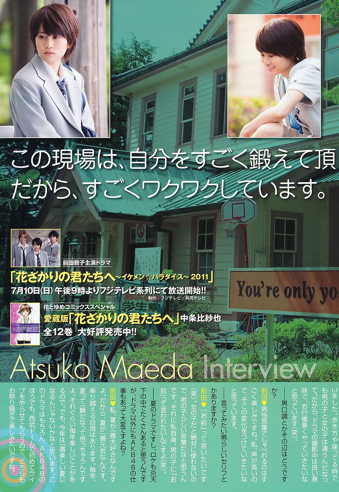 前田敦子 芹那 森下悠里 七海なな [Young Animal] 2011年No.14 写真杂志