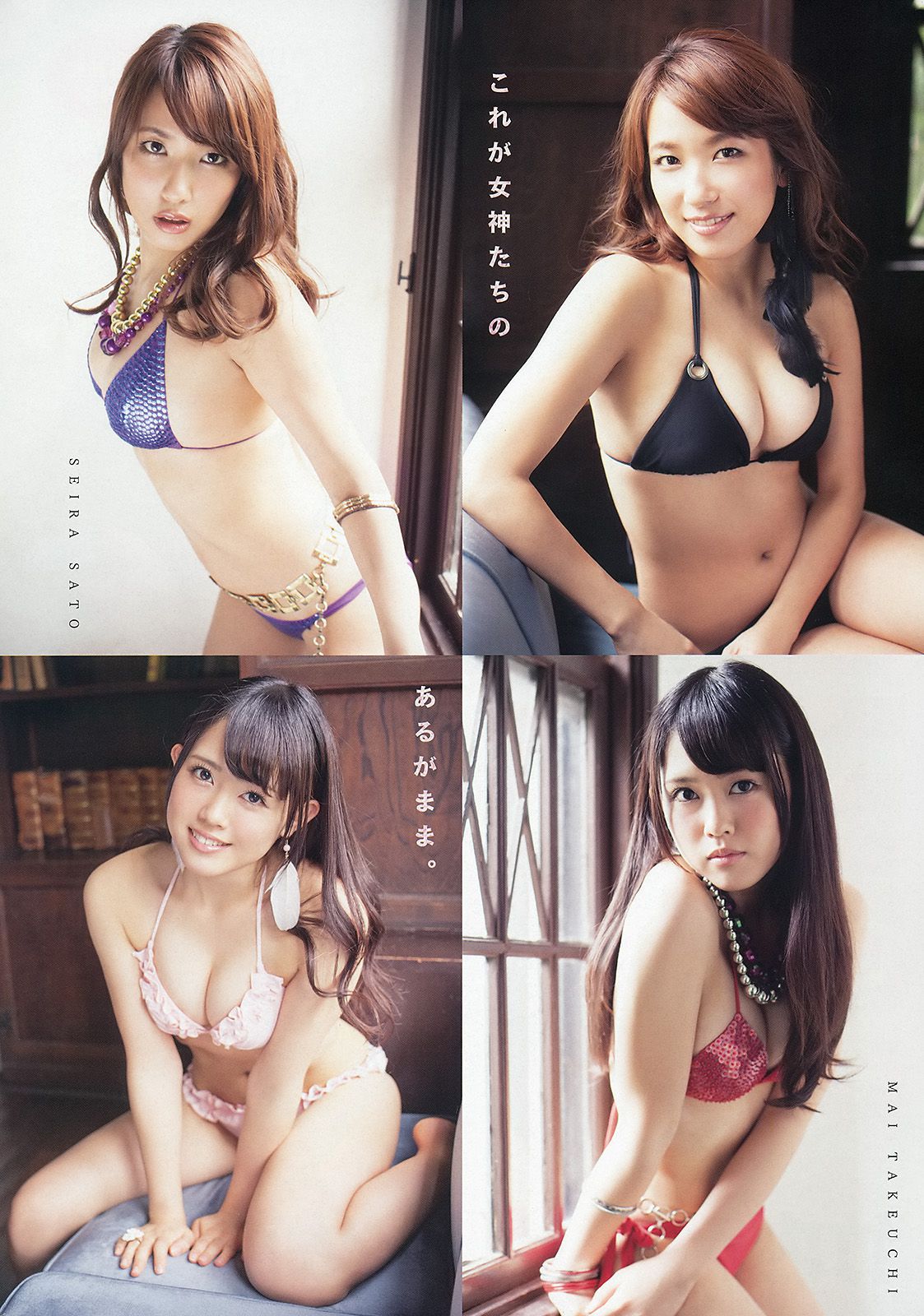 松井珠理奈 佐藤聖羅 竹内舞 山中知恵 仙石みなみ 粕谷奈美 [Young Animal] 2013年No.23 写真杂志