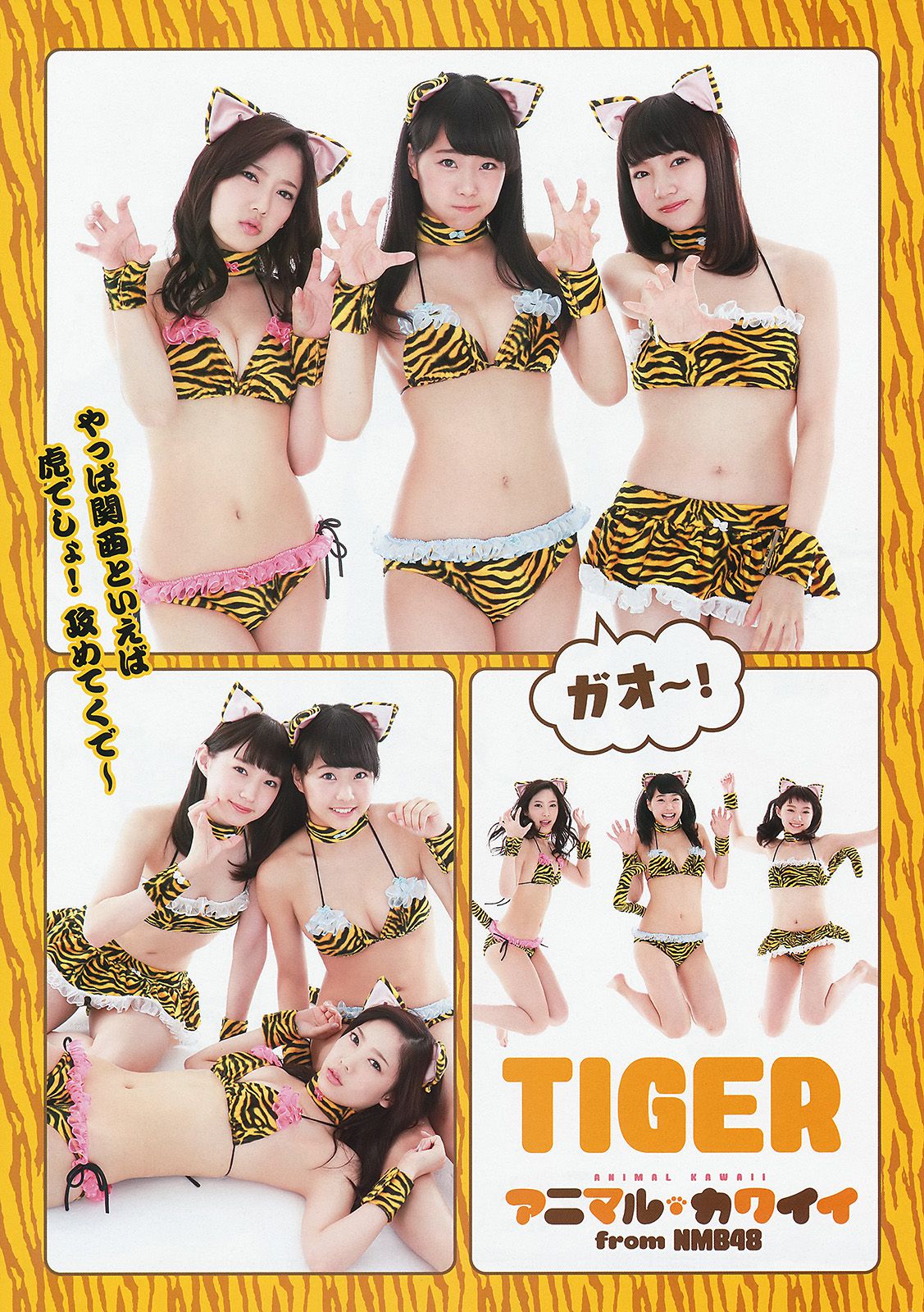 NMB48 吉田朱里 上西恵 渡辺美優紀 矢倉楓子 山本彩 室加奈子 [Young Animal] 2014年No.17 写真杂志