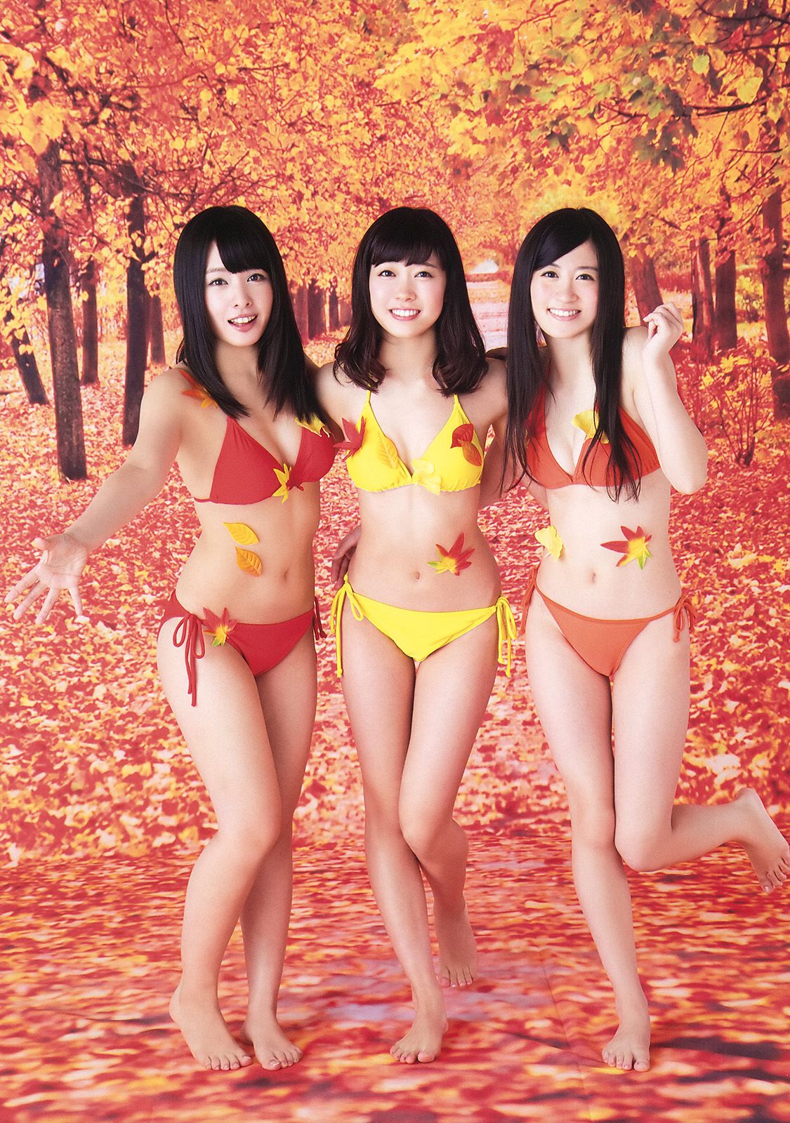 NMB48 吉田朱里 上西恵 渡辺美優紀 矢倉楓子 山本彩 室加奈子 [Young Animal] 2014年No.17 写真杂志