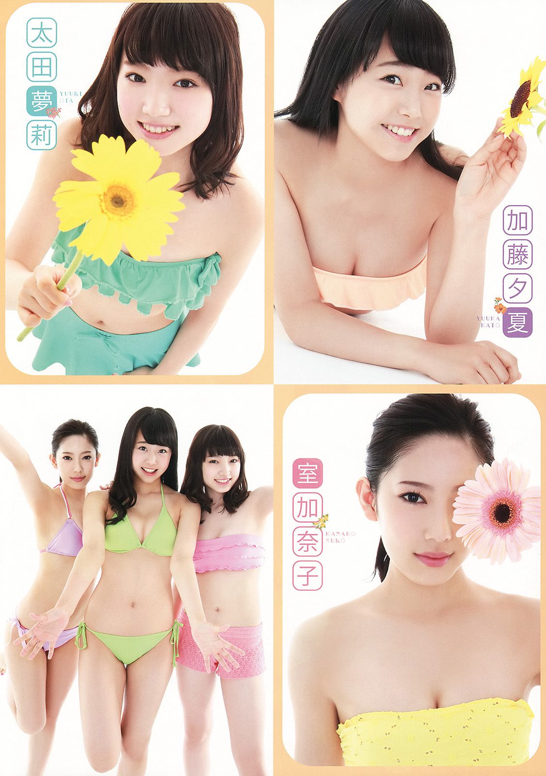 NMB48 吉田朱里 上西恵 渡辺美優紀 矢倉楓子 山本彩 室加奈子 [Young Animal] 2014年No.17 写真杂志