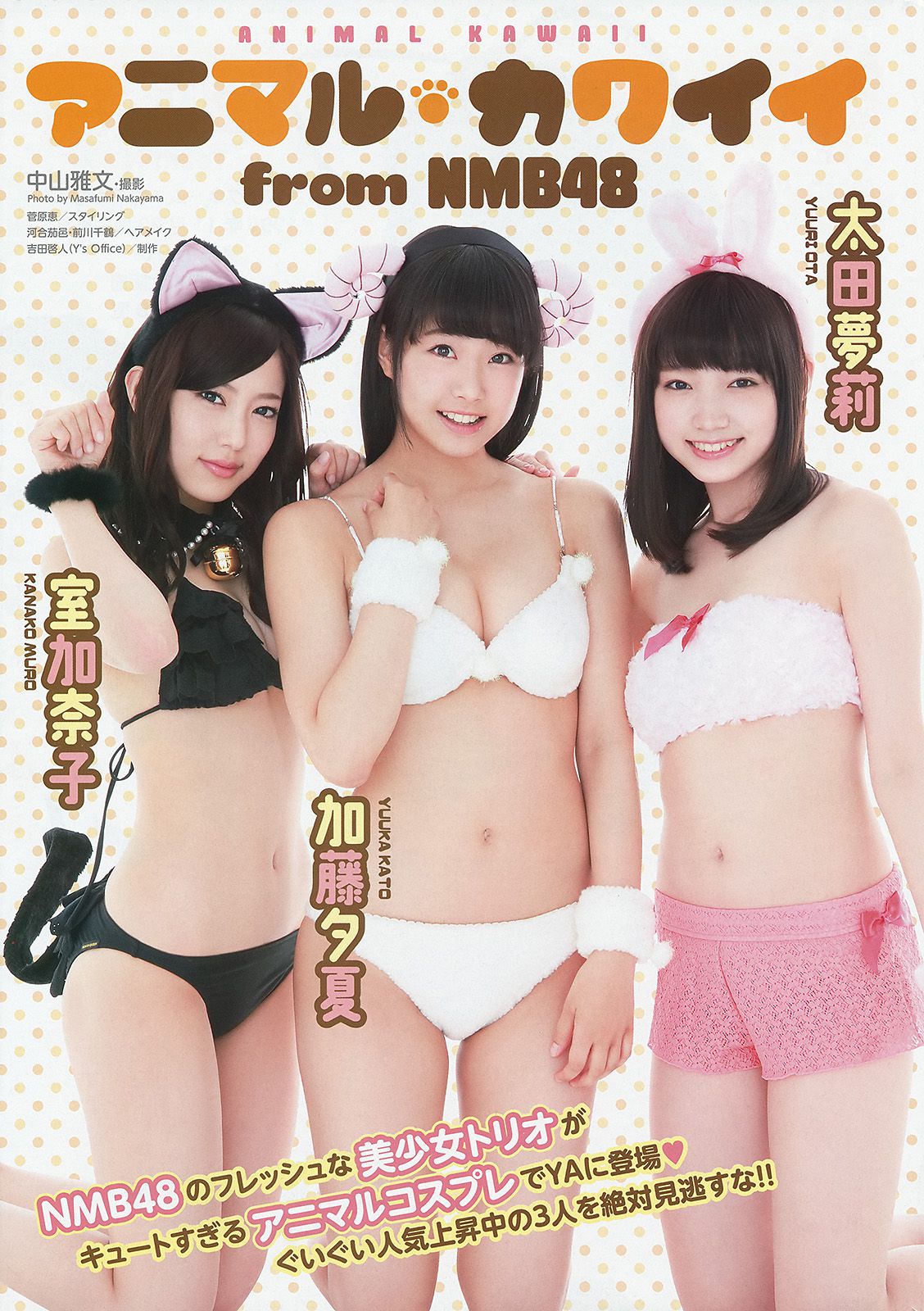 NMB48 吉田朱里 上西恵 渡辺美優紀 矢倉楓子 山本彩 室加奈子 [Young Animal] 2014年No.17 写真杂志