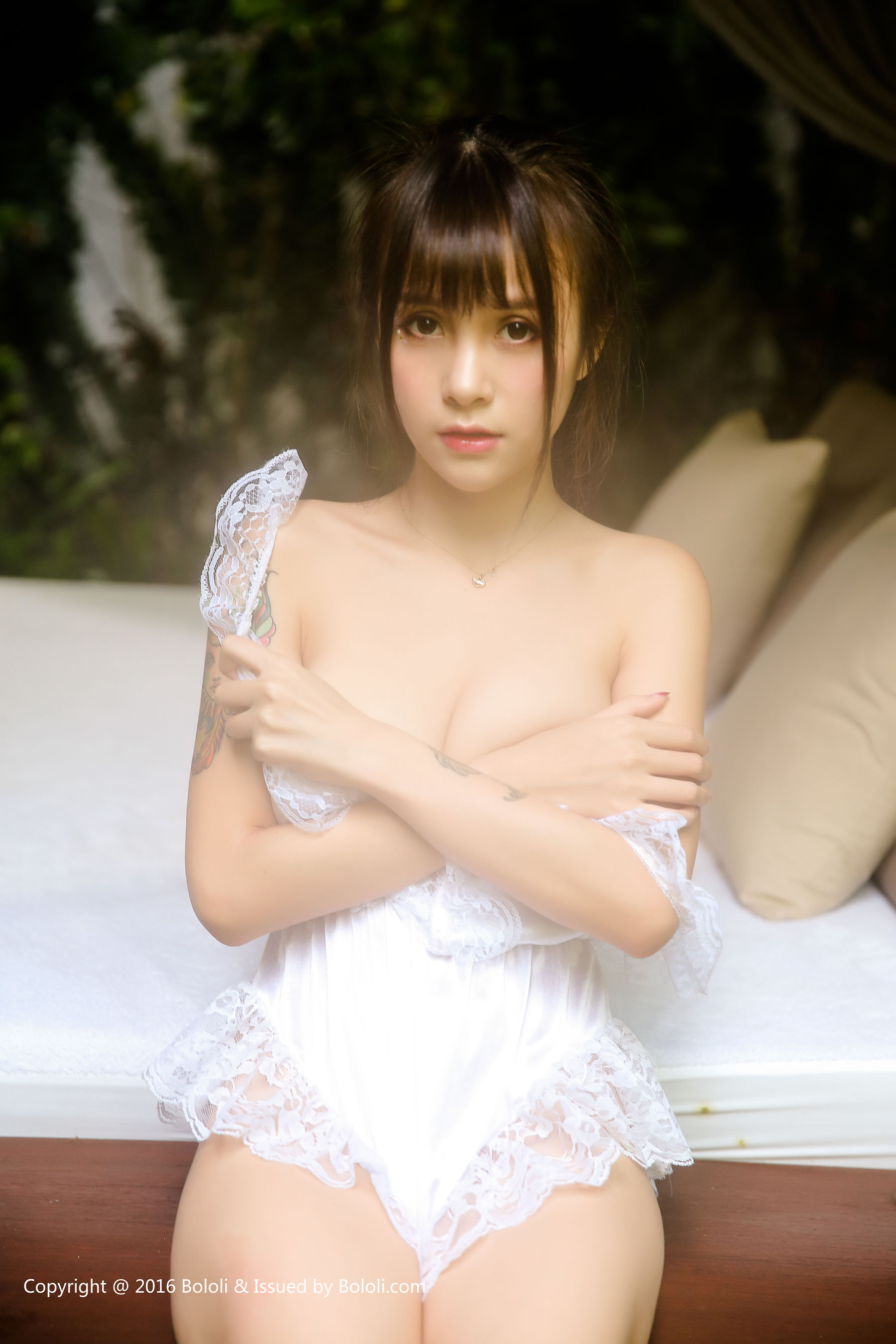 夏美酱《白色睡衣小精灵的诱惑》 [Bololi波萝社] BOL.026