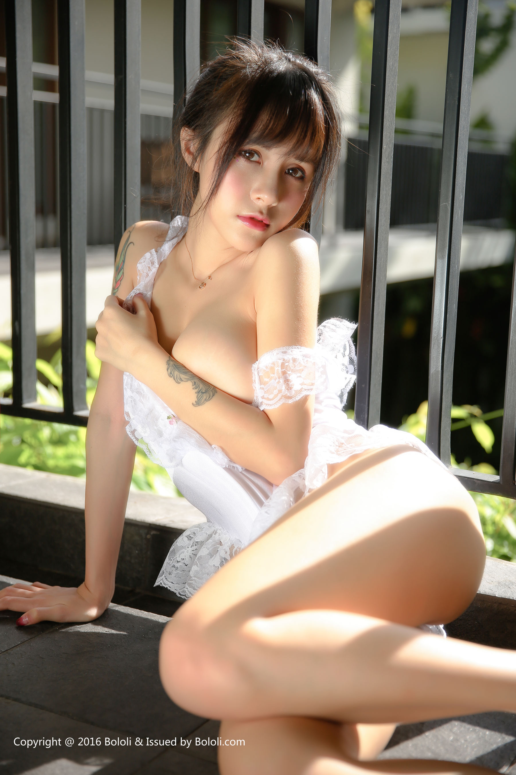 夏美酱《白色睡衣小精灵的诱惑》 [Bololi波萝社] BOL.026