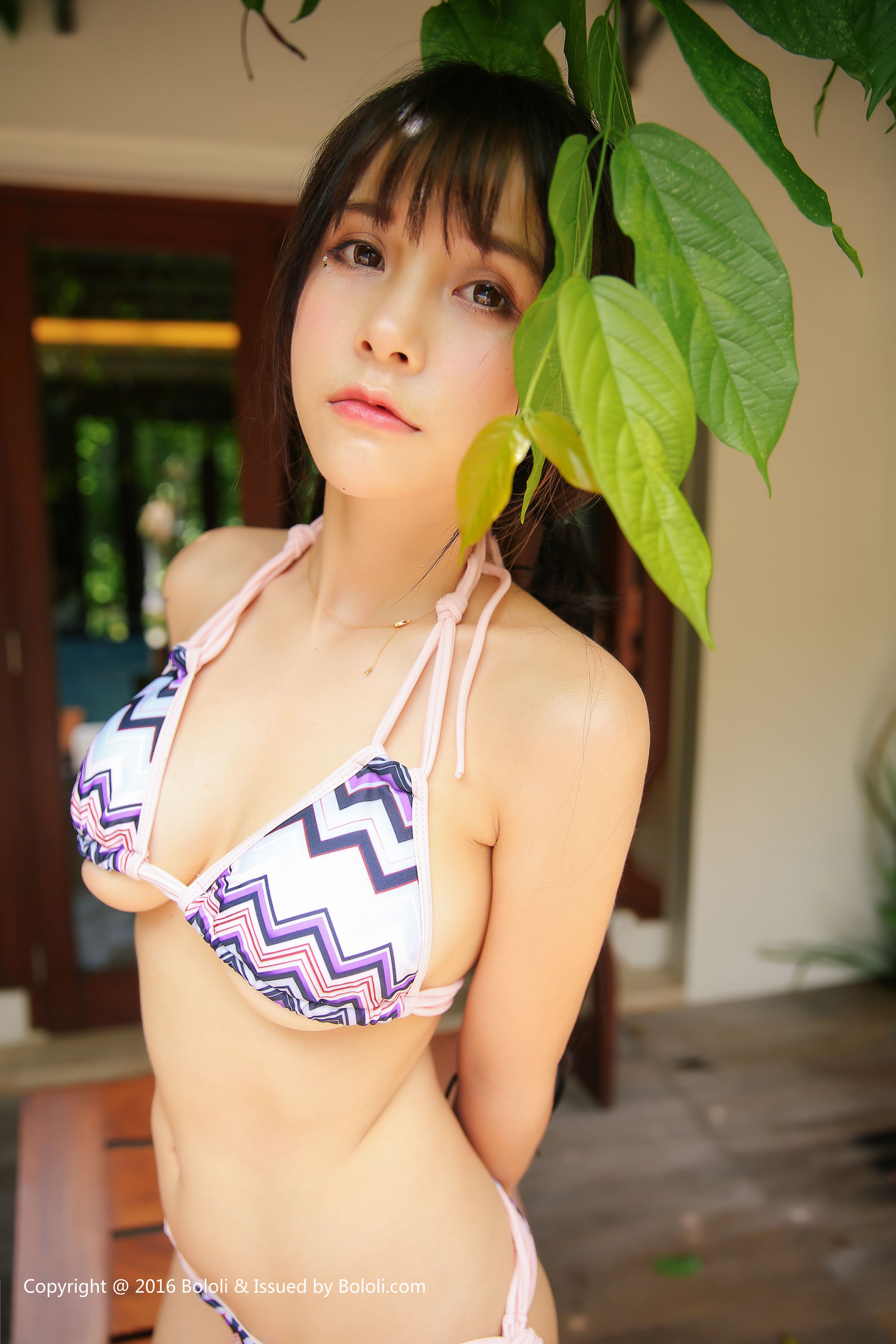 夏美酱《泳池saber水着+条纹比基尼》 [Bololi波萝社] BOL.031