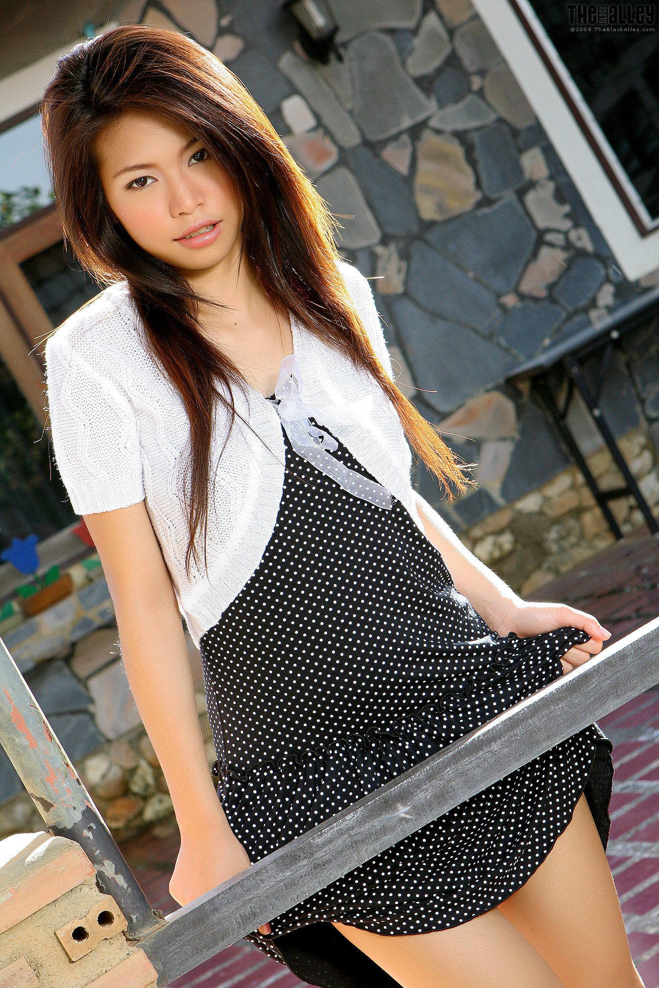 [TheBlackAlley] Jennie Leung 清纯连衣裙