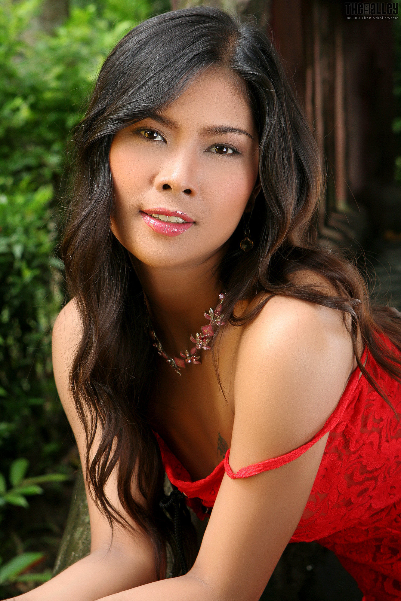 [TheBlackAlley] Nattheera Raiwan 蕾丝短裙人体摄影