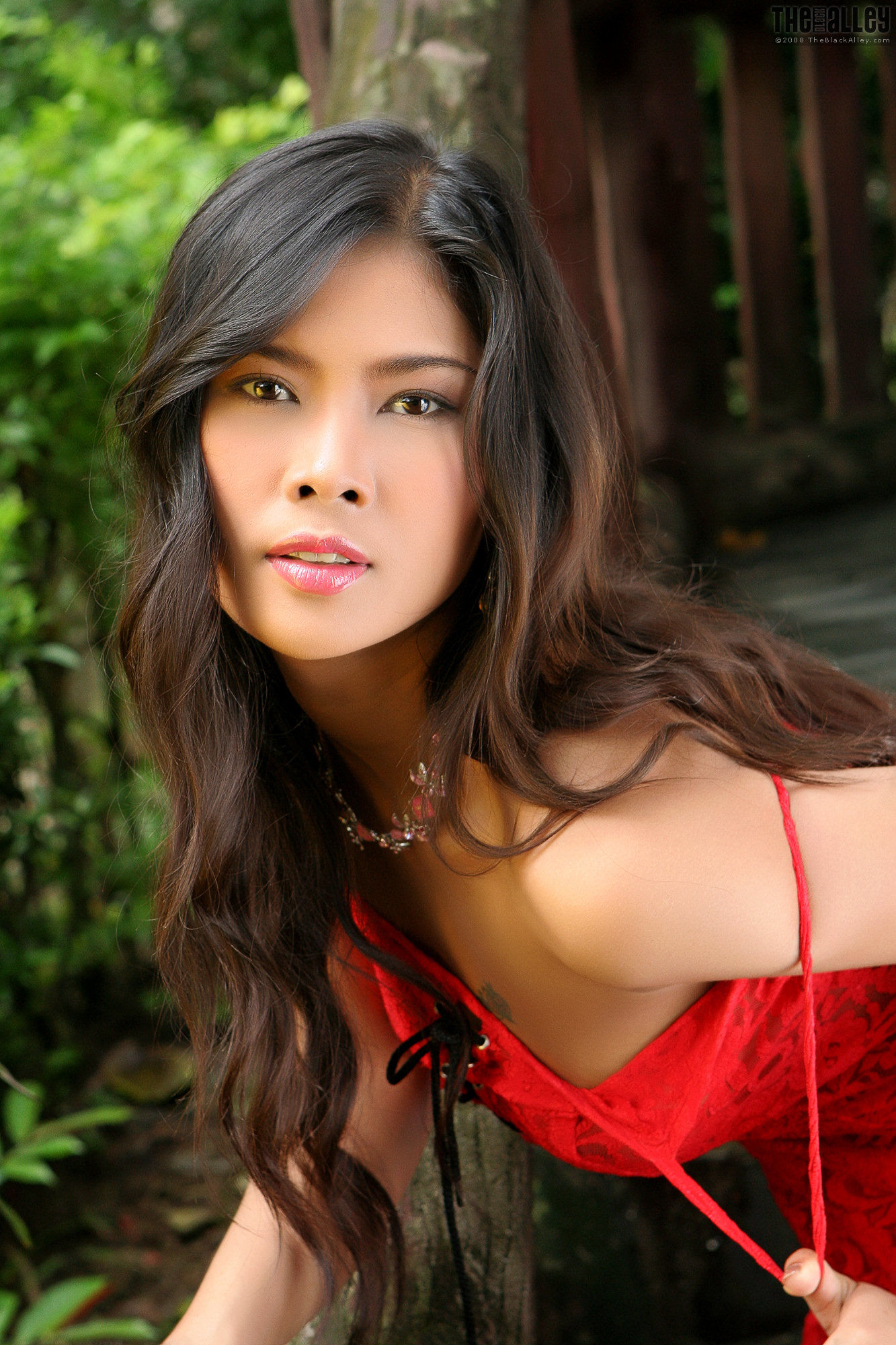 [TheBlackAlley] Nattheera Raiwan 蕾丝短裙人体摄影