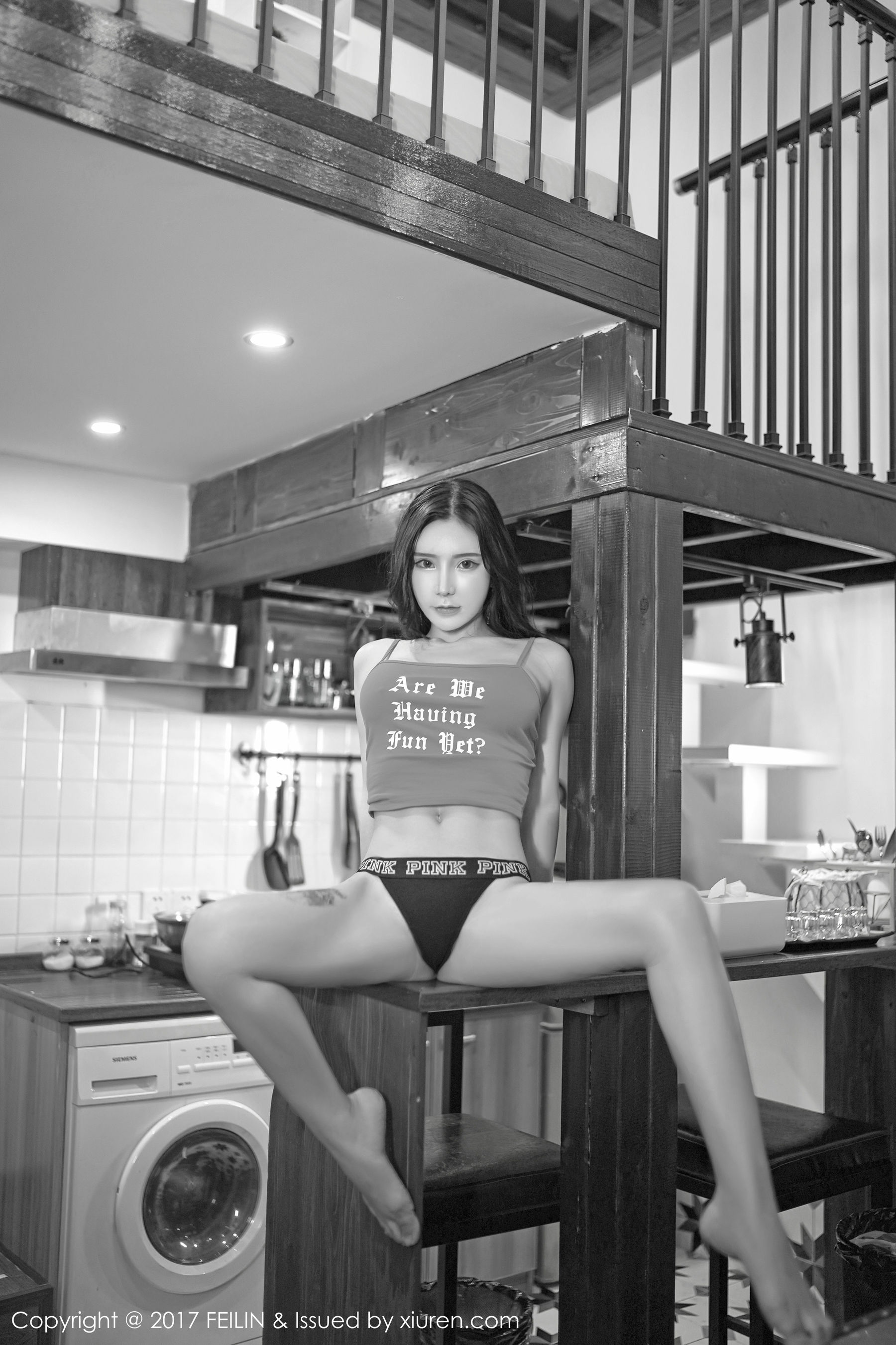 周于希dummy《半透背心疑似激凸，酥胸乱颤，秀腿美臀诱惑》 [嗲囡囡FEILIN] Vol.109