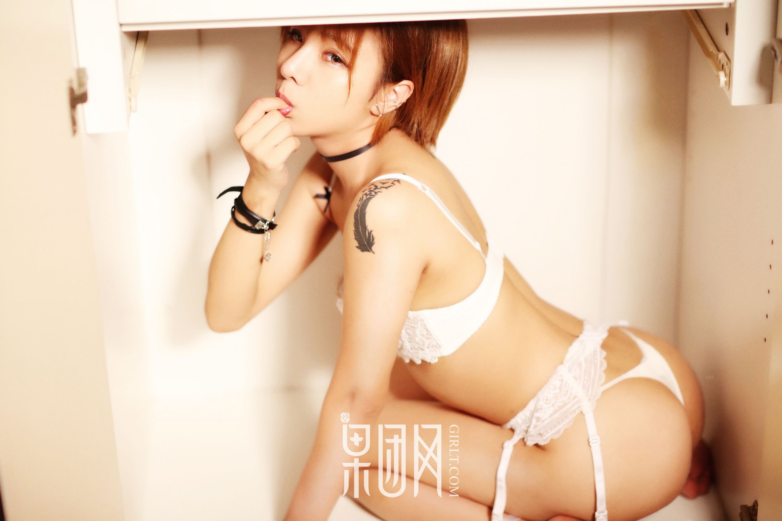 木子夕夕夕《牛仔的帅气，蕾丝的诱惑》 [果团网Girlt] NO.073