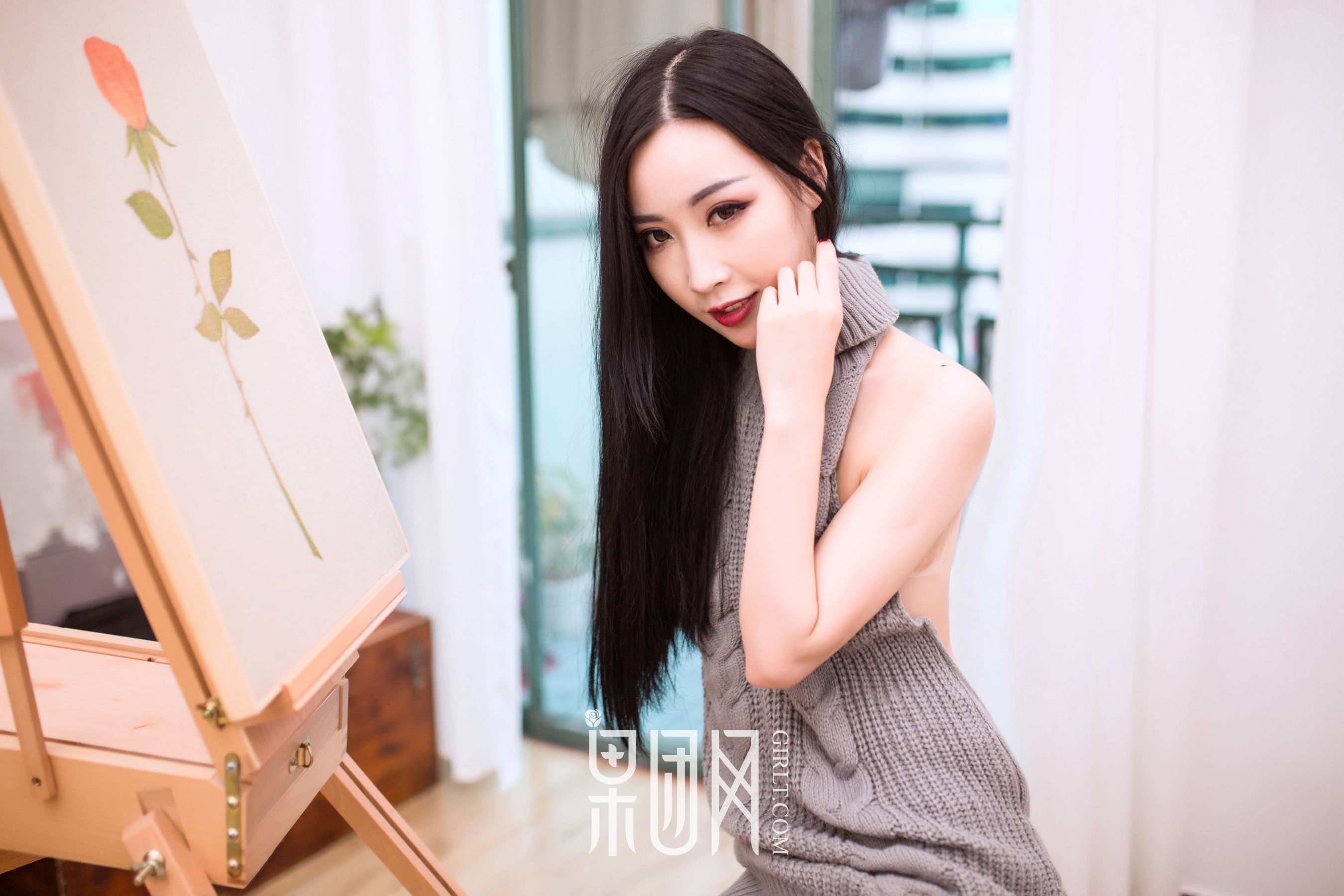 雨儿《黑丝魅惑！》 [果团网Girlt] NO.081