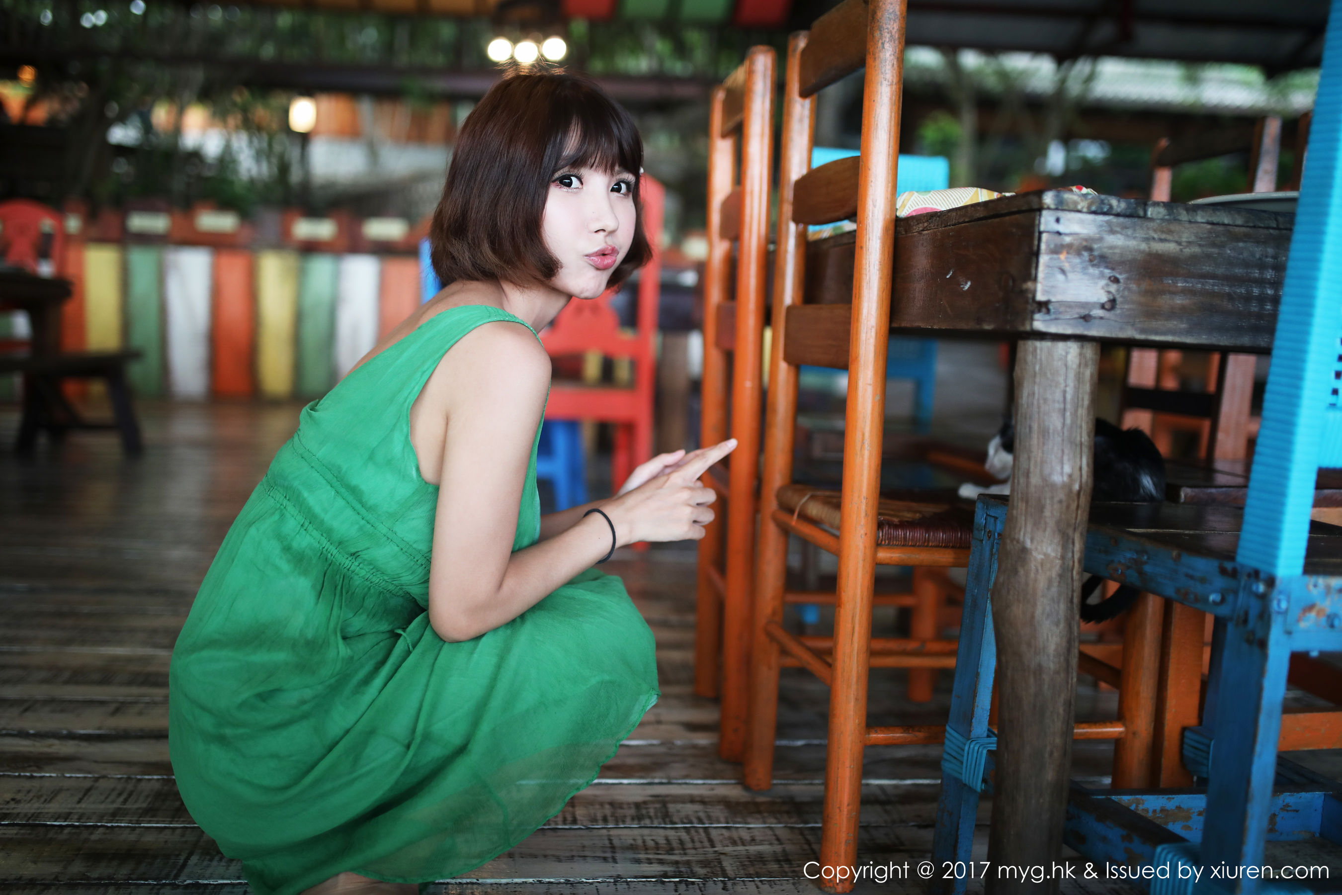 晓茜sunny《海边波点式比基尼系列》 [美媛馆MyGirl] Vol.267