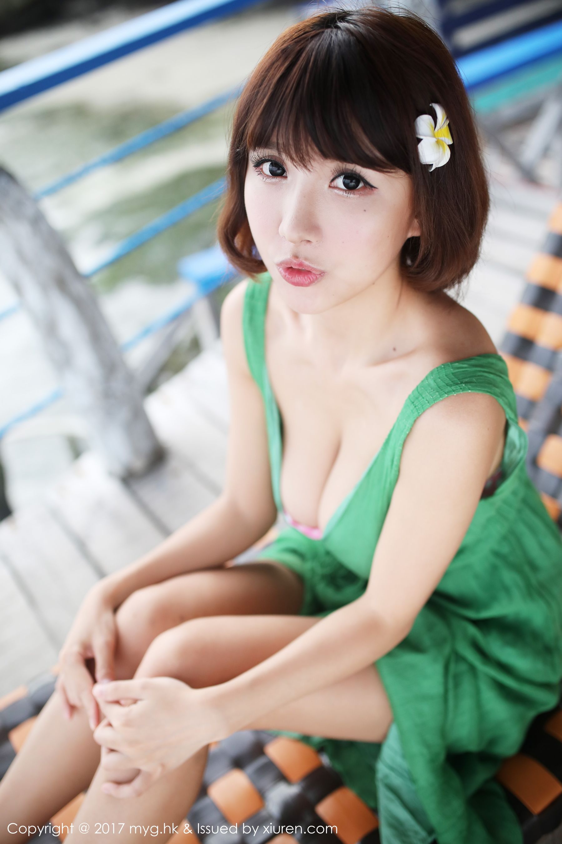 晓茜sunny《海边波点式比基尼系列》 [美媛馆MyGirl] Vol.267