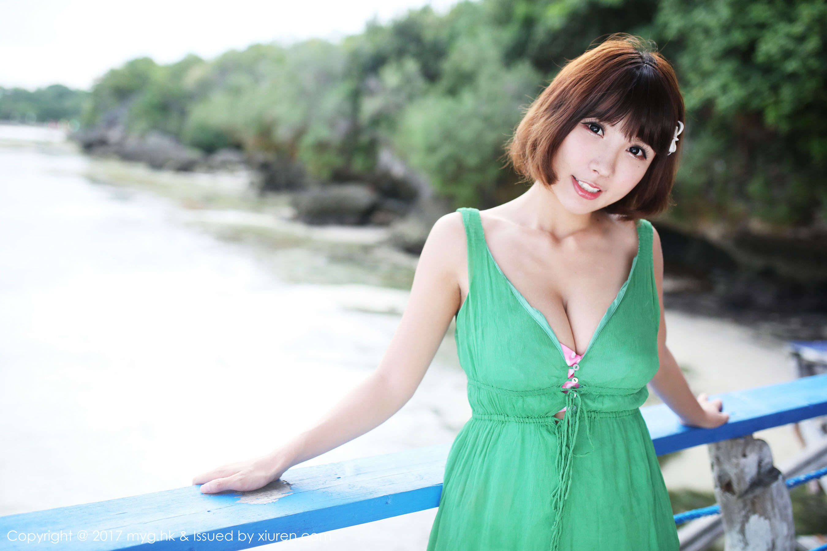 晓茜sunny《海边波点式比基尼系列》 [美媛馆MyGirl] Vol.267