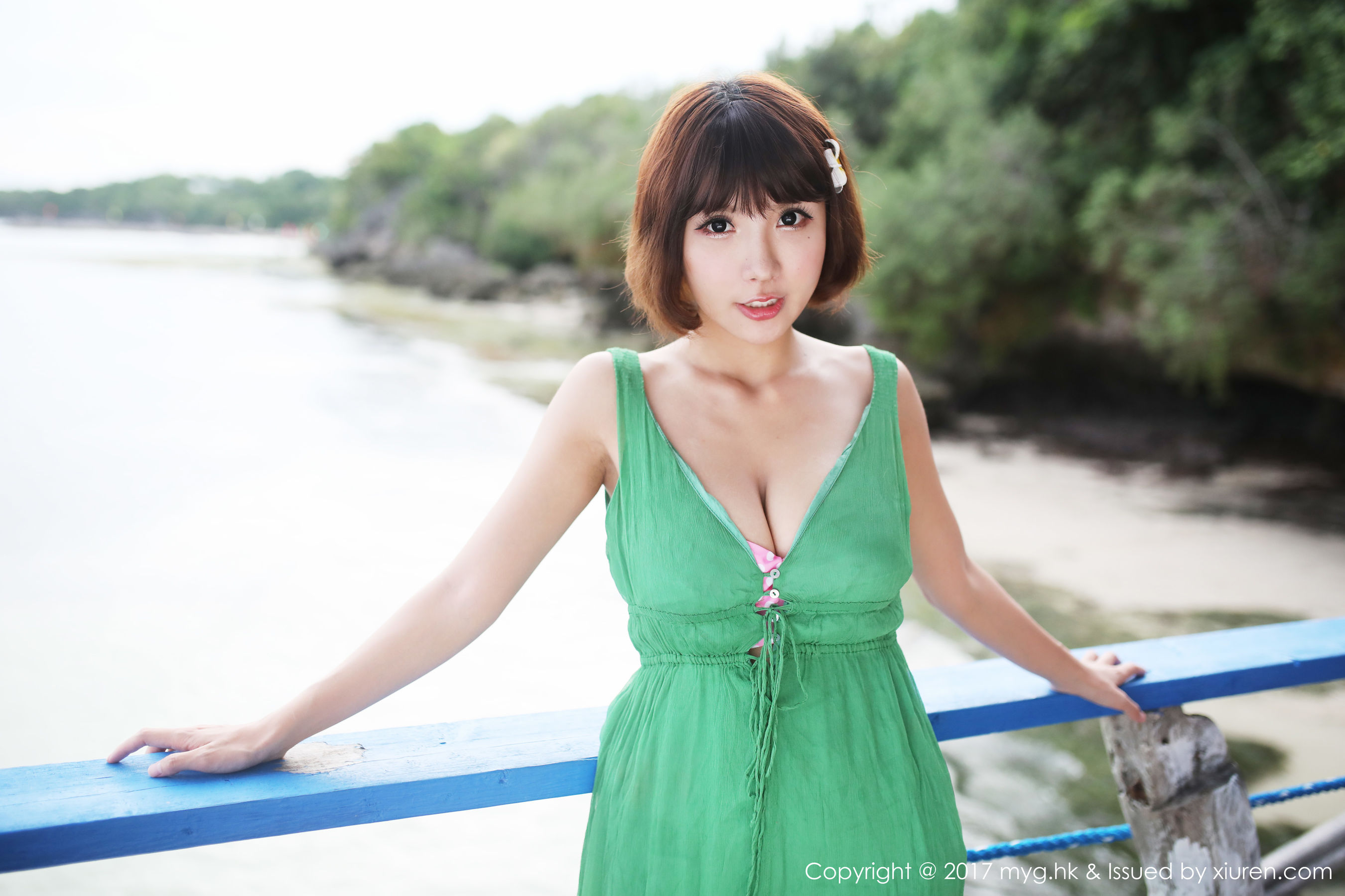 晓茜sunny《海边波点式比基尼系列》 [美媛馆MyGirl] Vol.267