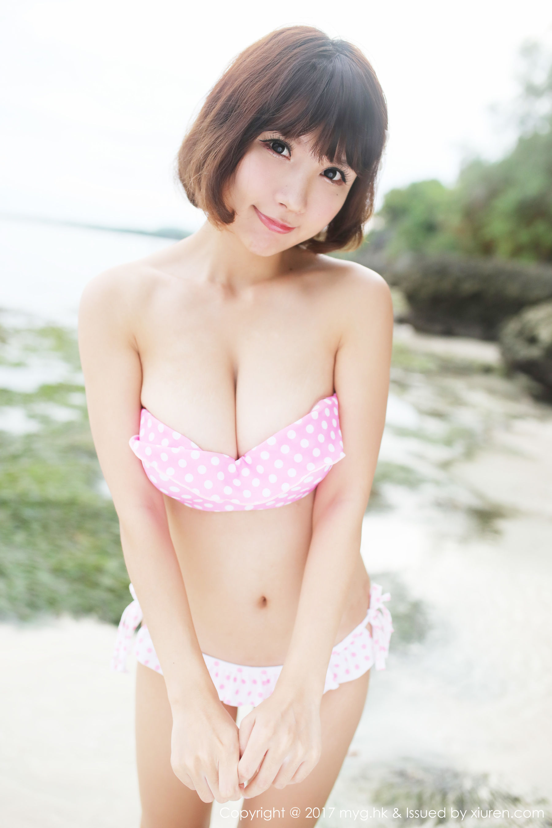 晓茜sunny《海边波点式比基尼系列》 [美媛馆MyGirl] Vol.267